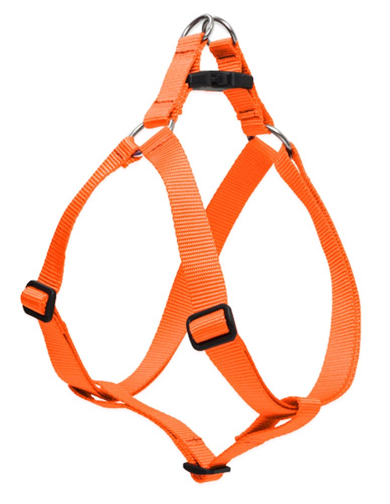 Lupinepet Basics 1' Blaze Orange 19-28' Step In Harness For Medium Dogs