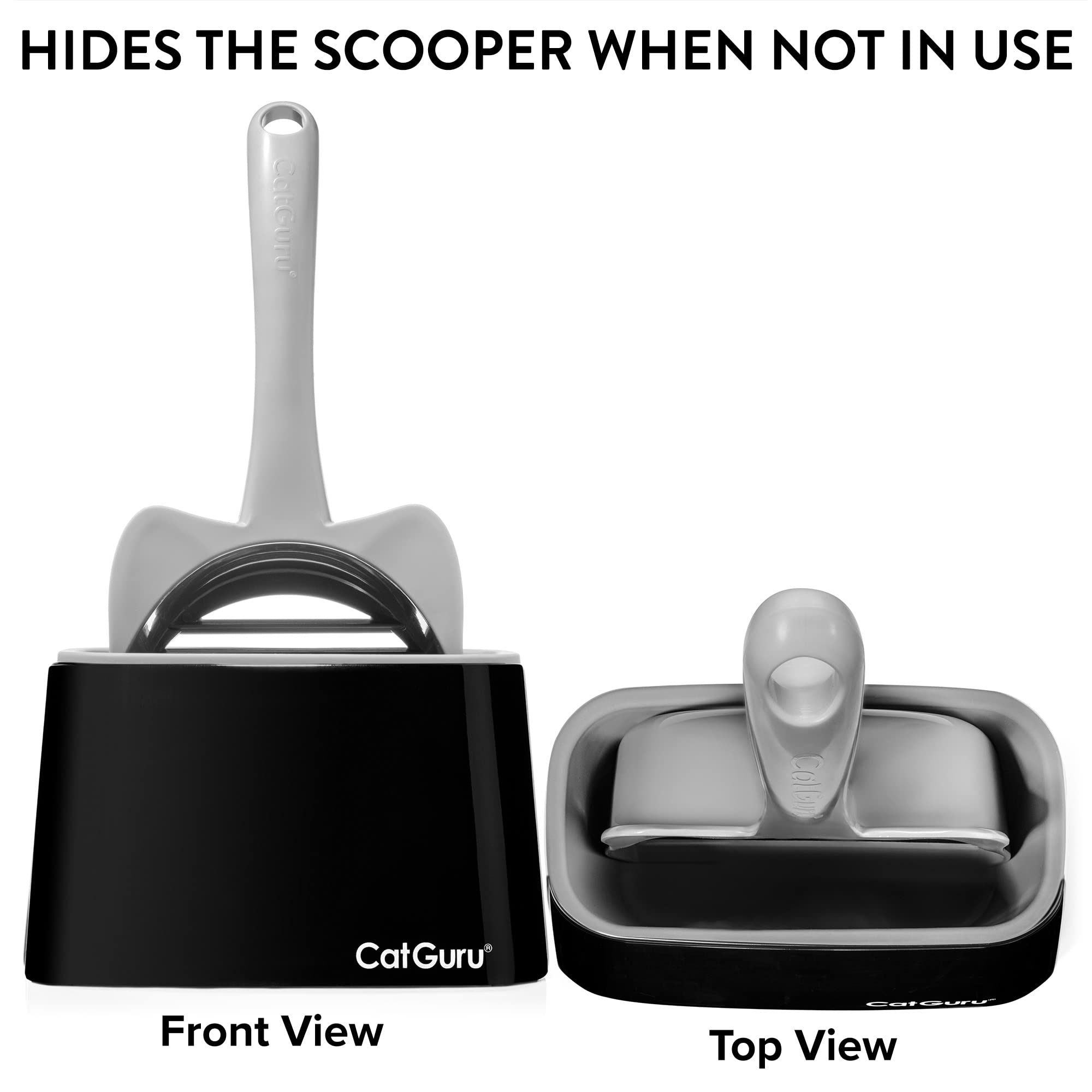 Catguru Premium Cat Litter Scoop Holder, Scooper Caddy, Scoop Stand Pairs With Any Cat Litter Box And Fits Most Cat Litter Scoop