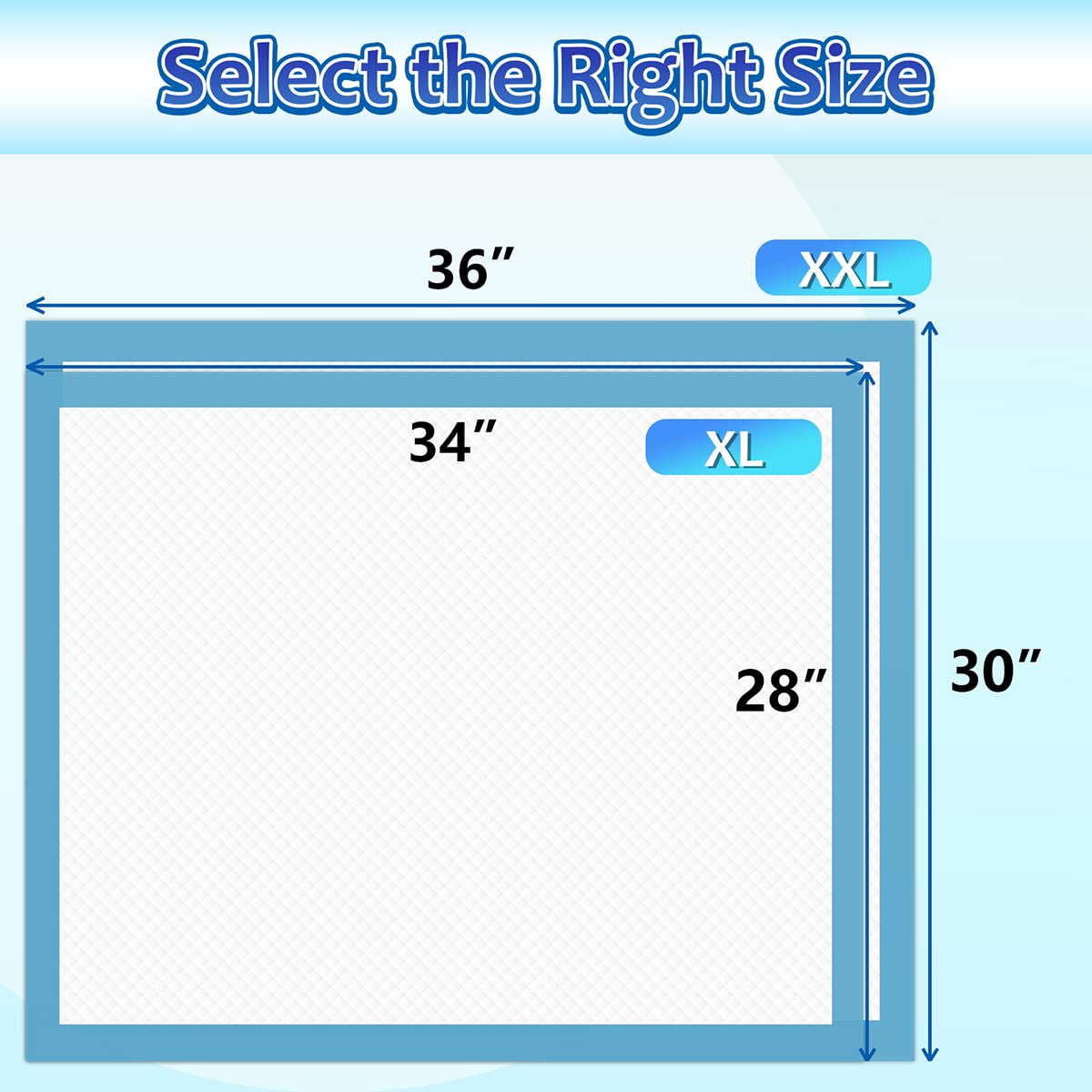Dogcator Dog Pee Pads Extra Large 30'X36', 40 Count Thicken Xlarge Pee Pads For Dogs Super Absorbent, Leak-Proof Disposable Dog Training Pads, Potty Pads For Puppies, Cats, Doggies