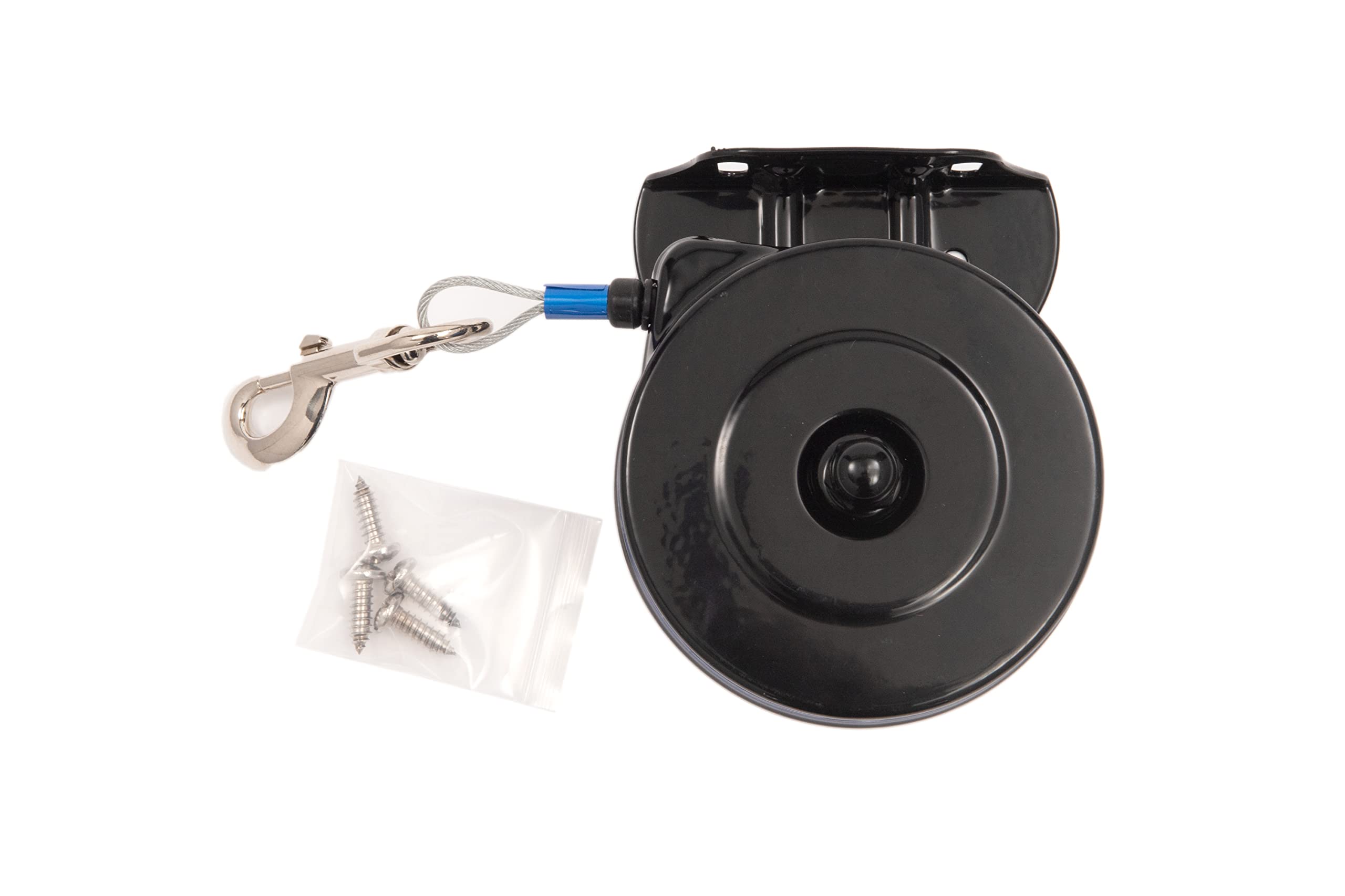Lixit Bracket Mount and Stake Retractable Leash Tie Outs for Dogs (Bracket, Medium)
