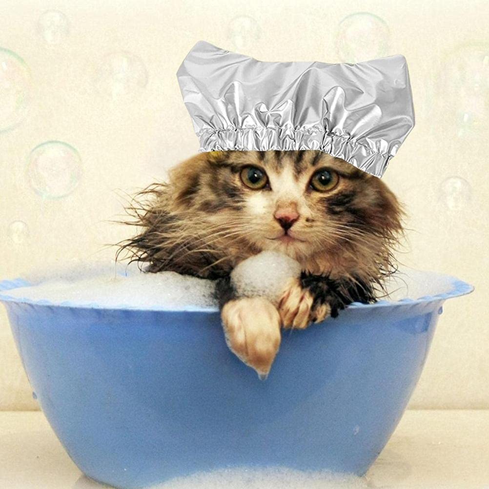 Zerodis Pet Shower Hat, Pet Shower Ear Shower Dog Ear Covers Overhanging Pet Bath Ear For Cats And Dogs Pet Supplies (B)