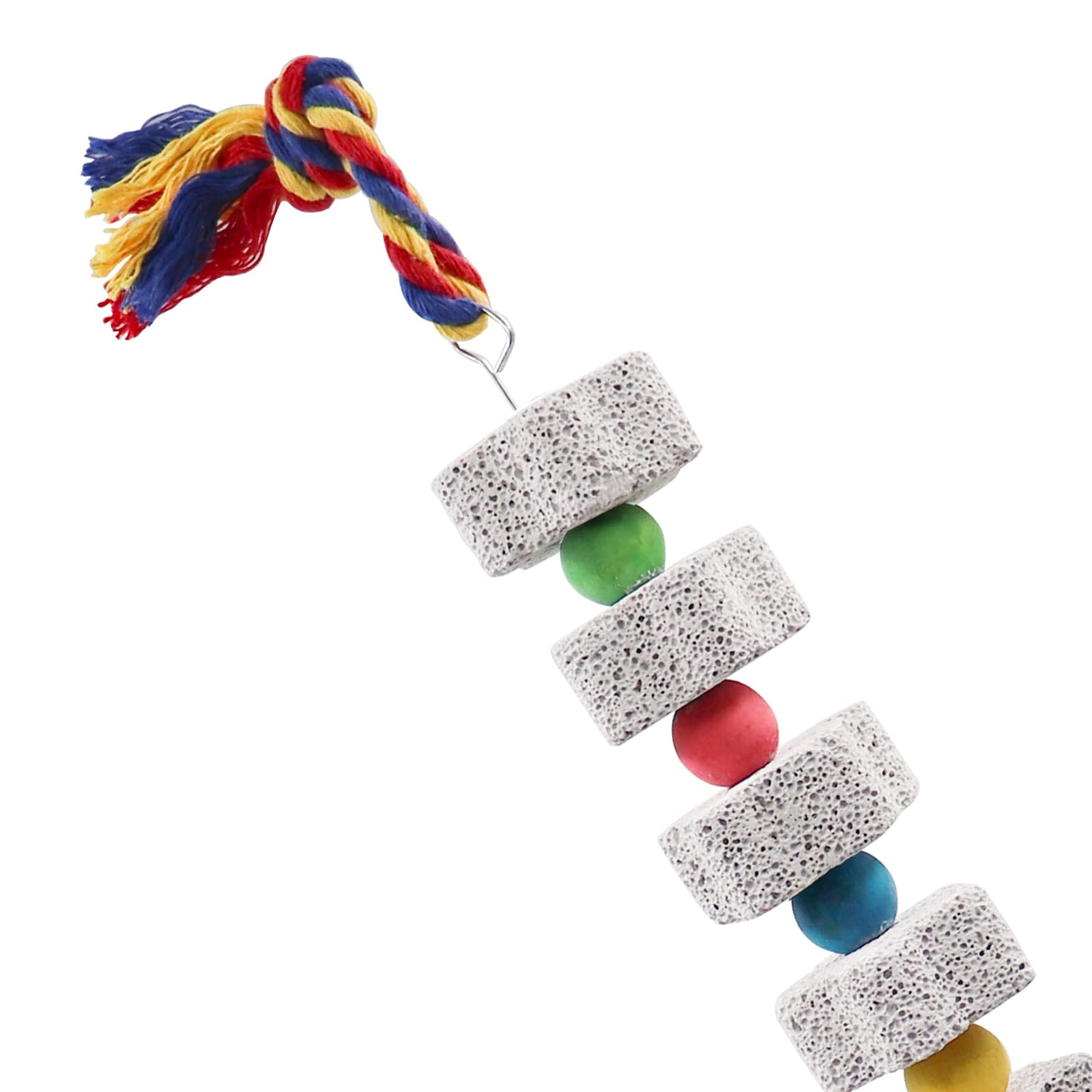 2 Pack Large Bird Chewing Toy, Parrot Beak Grinding Calcium Stone With Bells, Bird Cage Accessories, Cage Toys For Cockatiel Par