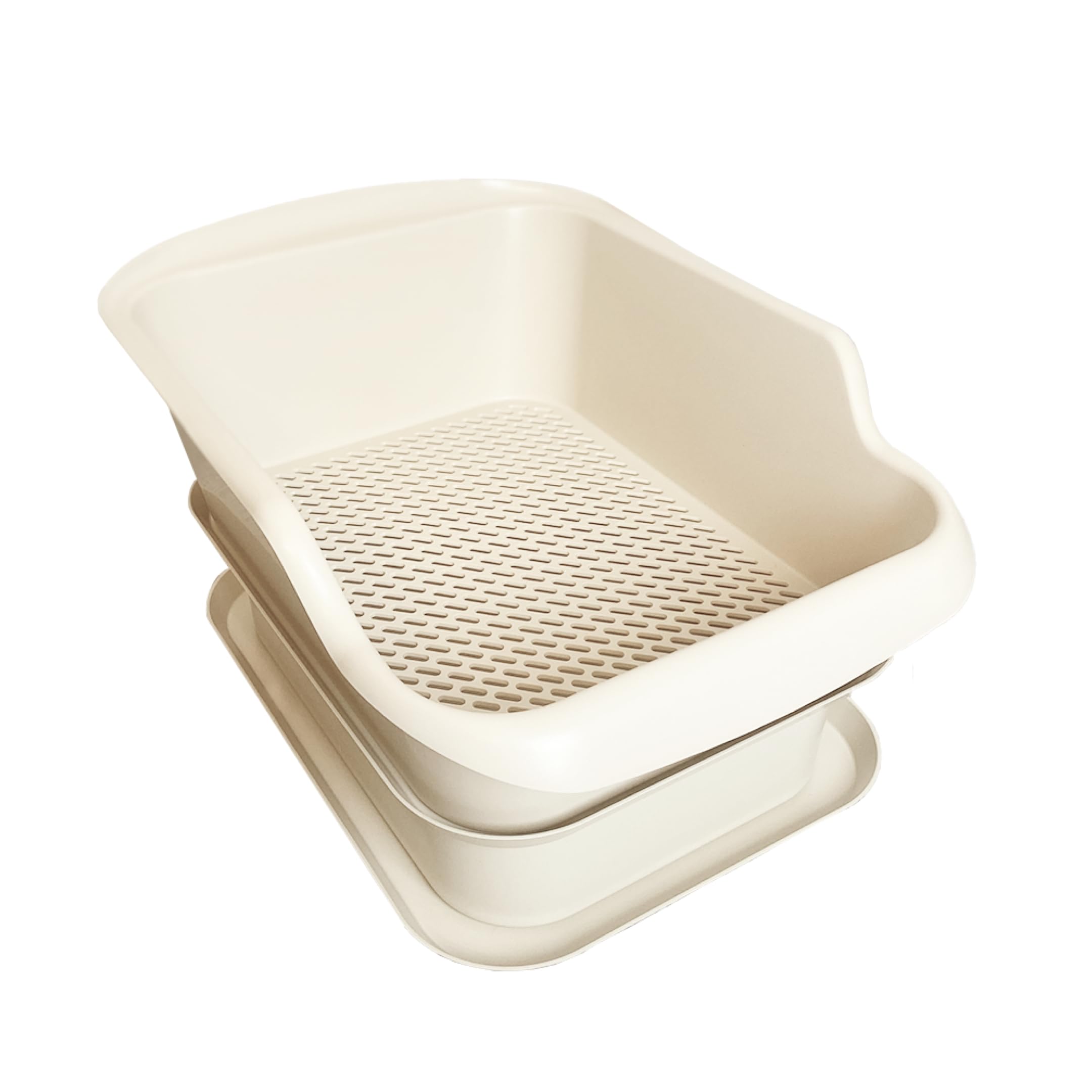 Mr. Catman Mr Catman Cat Sifting Litter Box For Pine Pellets With Sifter Pan & Extra-Large 7-Day Waste Storage Tray, Sifting Cat