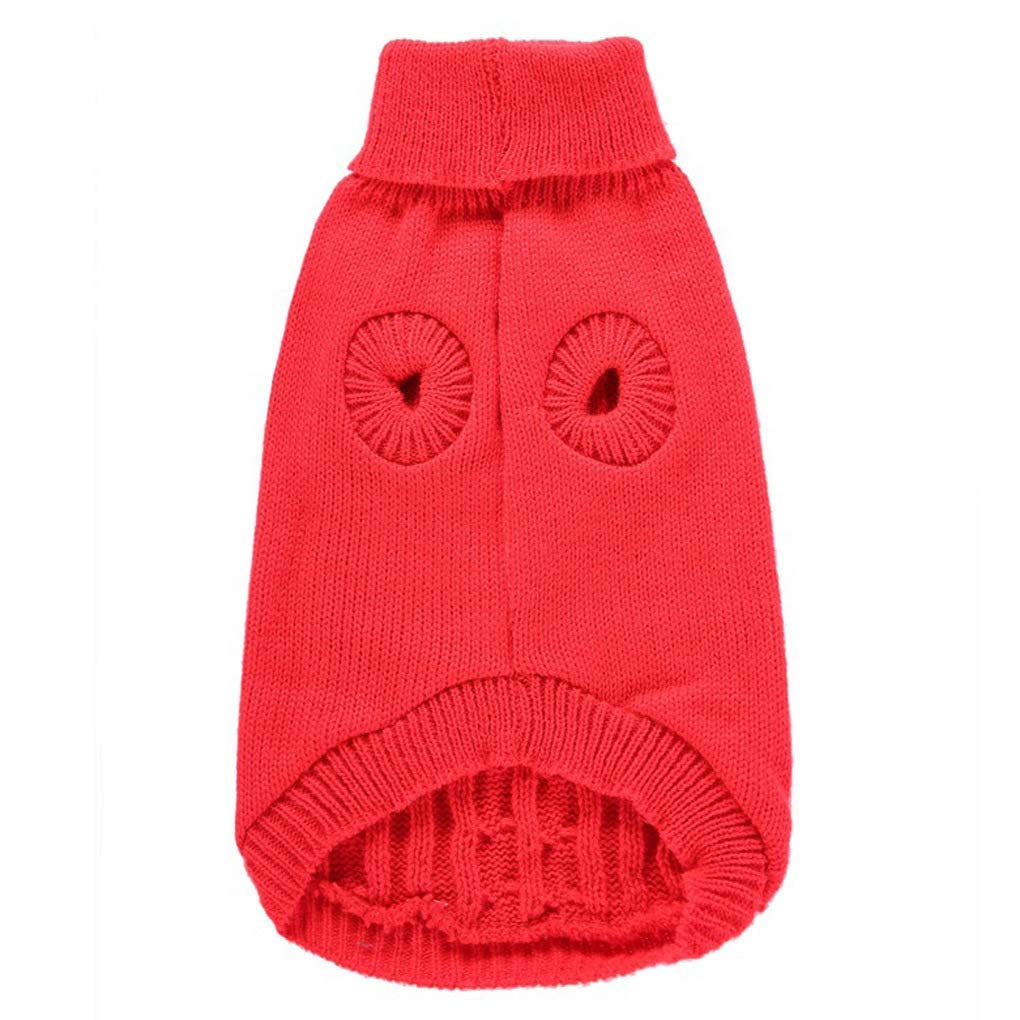 Dog Sweater For Small, Medium, Large Dogs - Warm Winter Classic Turtleneck Pet Clothes - Cute Christmas Coat For Puppies, Cats,