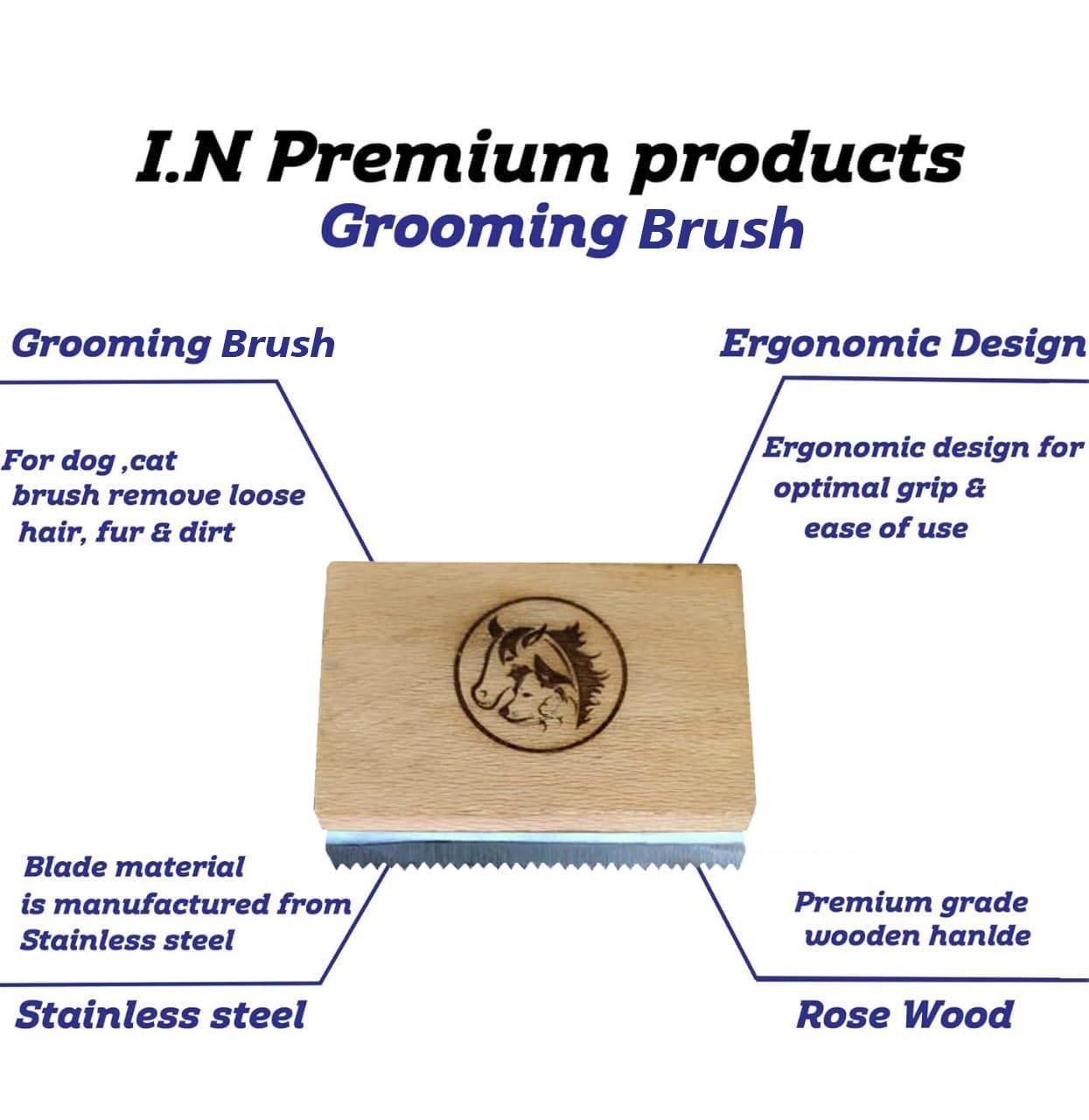 Original Cat Brush For Shedding - Indoor Cat Grooming Supplies, Hair Remover, Comb, Deshedding Tool For Pets