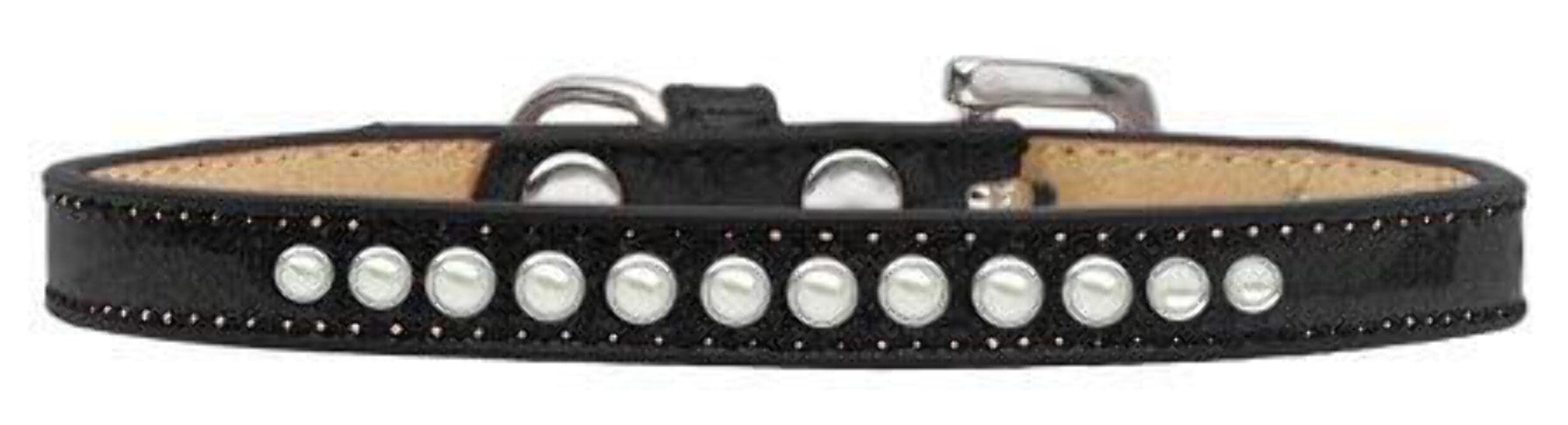 Mirage Pet Products Pearl Black Puppy Dog Ice Cream Collar, Size 10