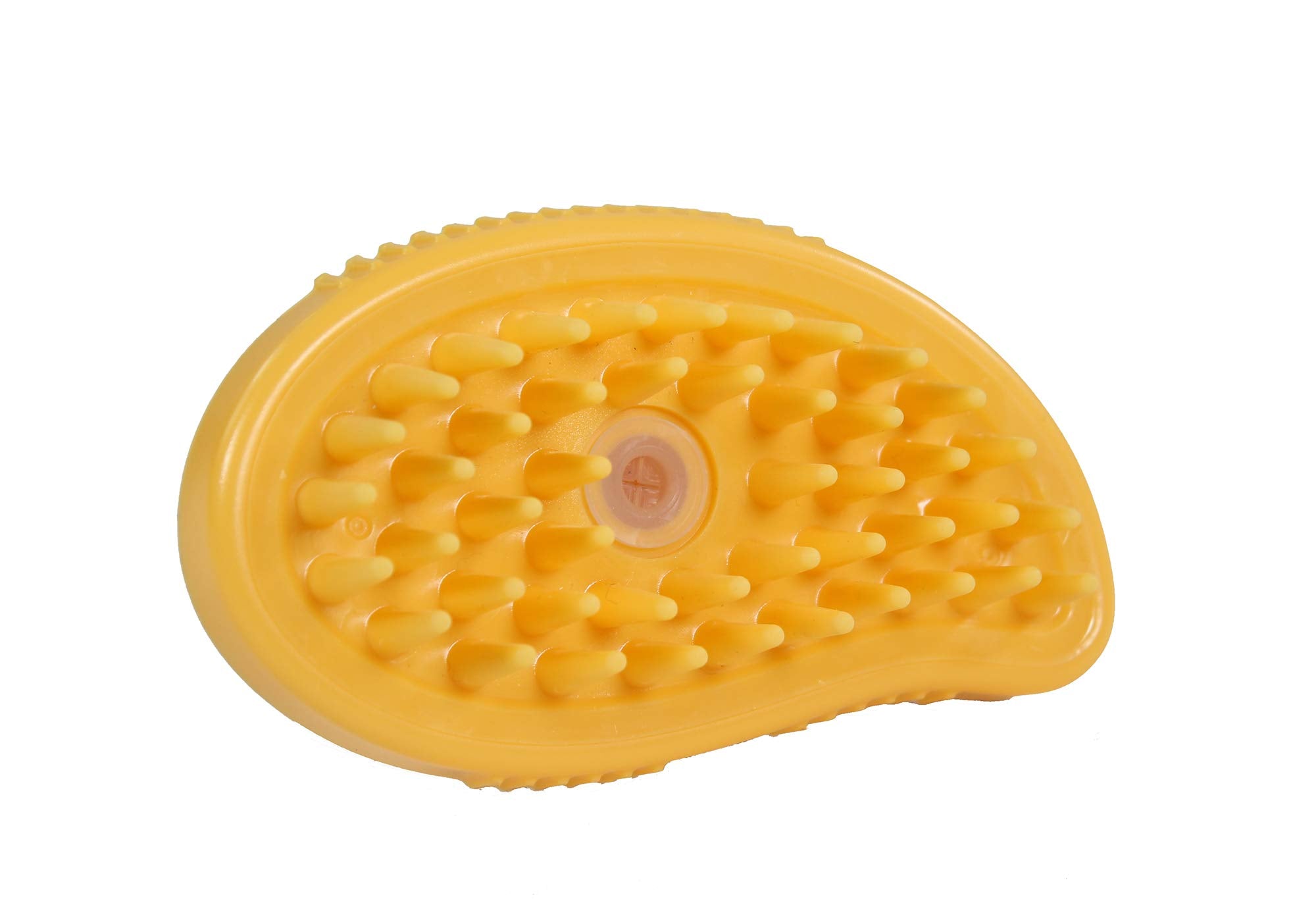 Penn-Plax 2 In 1 Shampoo Dispensing Pet Bath Brush - Soap, Lather, Scrub, And Massage Your Dog Or Cat - Safe For All Ages And Br