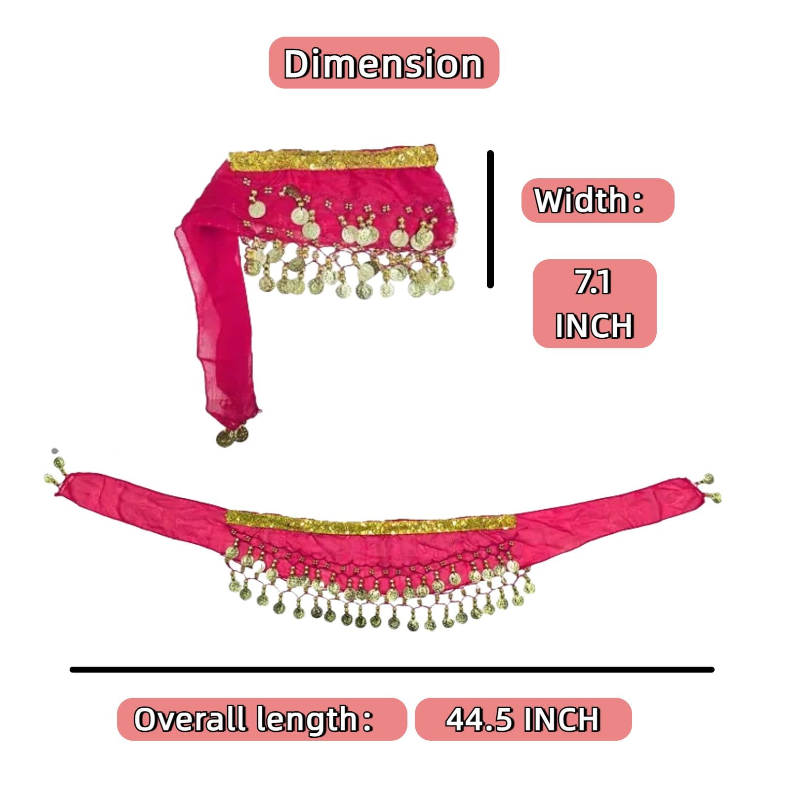 Chowone Dogs Belly Dancer Skirt, Waist Chain Hip Curtain Clothes For Corgi Dog Belly Dance Style With Sequin, Puppy Hip Shaking