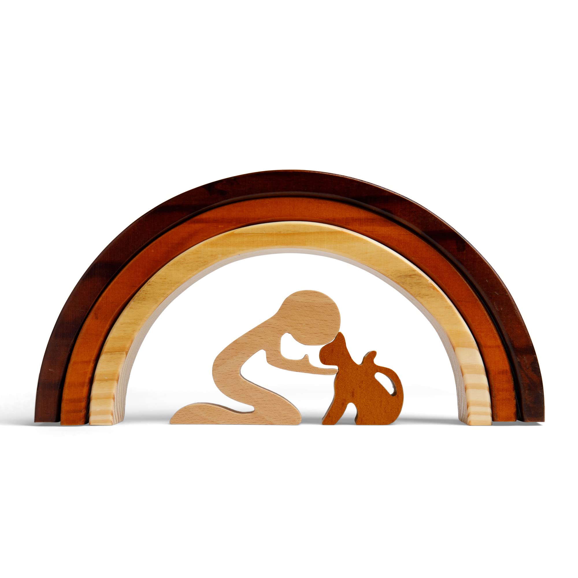 Capti Rainbow Bridge Dog Memorial Gifts, Cat Memorial Gifts - I'Ll Meet You At The Rainbow Bridge - Pet Loss Gifts, Bereavement,