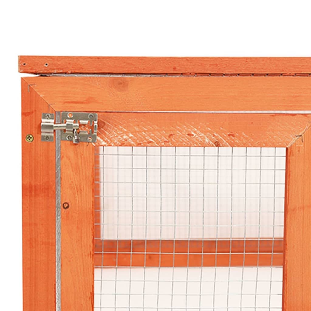 SKM Rabbit Hutch 72&quot;x35.4&quot;x18.1&quot; Solid Firwood