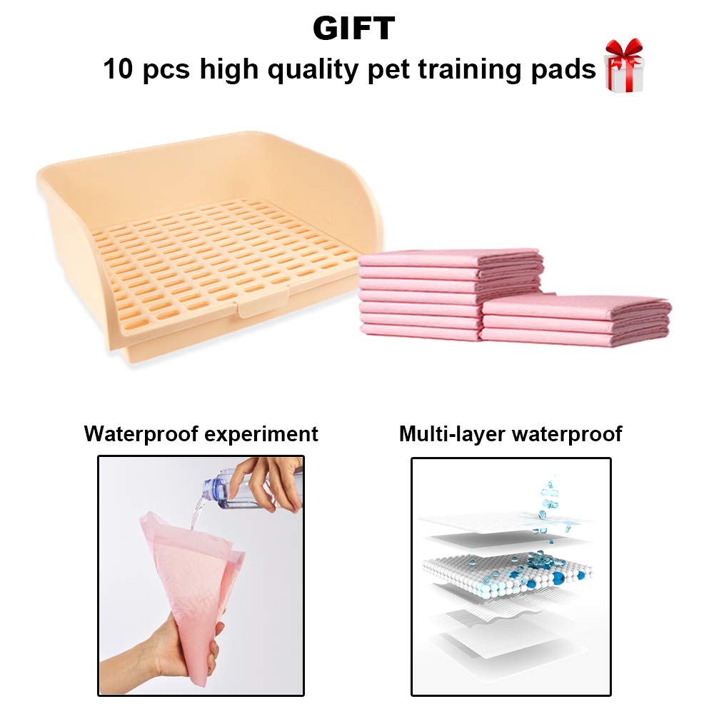 Amakunft Large Rabbit Litter Box, Small Animal Potty Trainer, Bunny Corner Toilet Box For Cage, Small Pet Pan For Ferret/Guinea Pig/Chinchilla/Galesaur