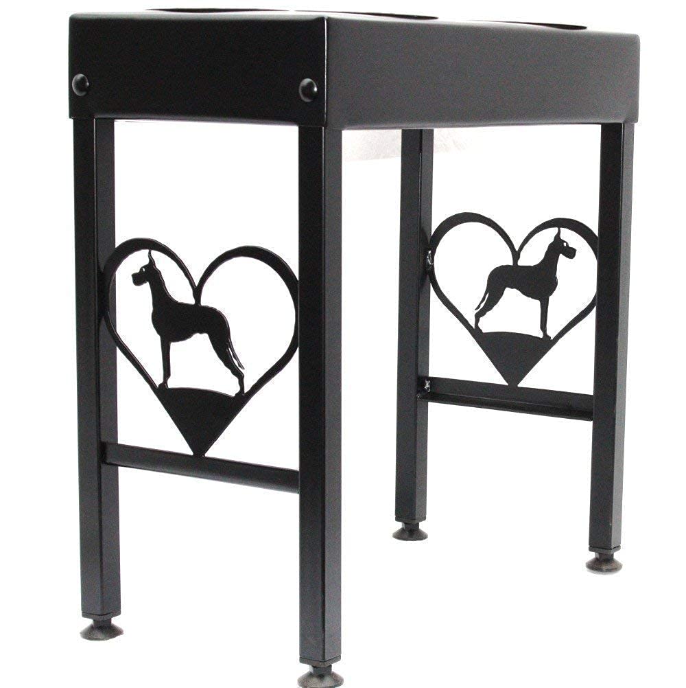 Elevated Dog Feeder Stand Raised Dog Bowls 21'' Tall For Great Dane