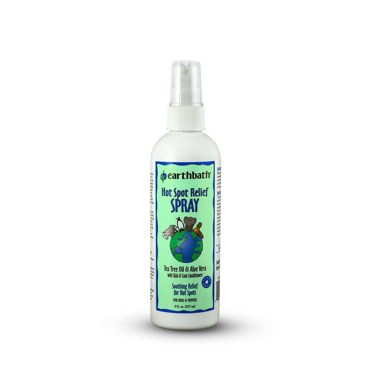 Earthbath, Hot Spot Relief Spray - Tea Tree Oil Hot Spot Treatment For Dogs, Best Dog Shampoo For Itching & Skin Conditions, Made In Usa, Cruelty Free Itch Relief For Dogs - 8 Oz (1 Pack)