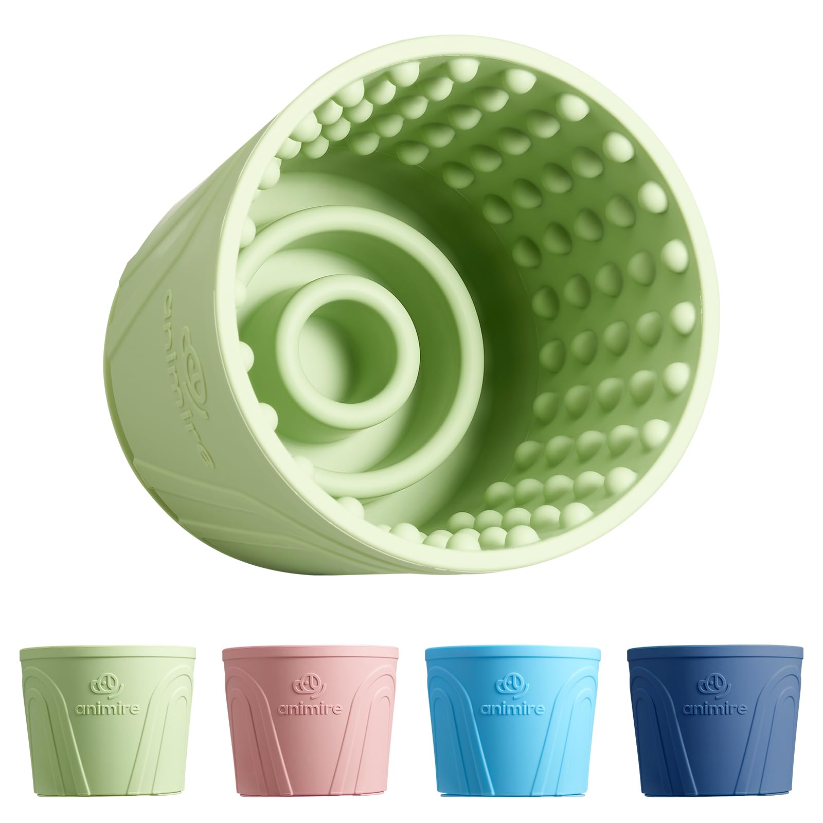 Animire Dog Slow Feeder Lick Bowl, Anxiety Relief Dog Licking Mat Treat Dispenser, Non-Slip Anti-Choking Slow Eating Dog Lick Bo