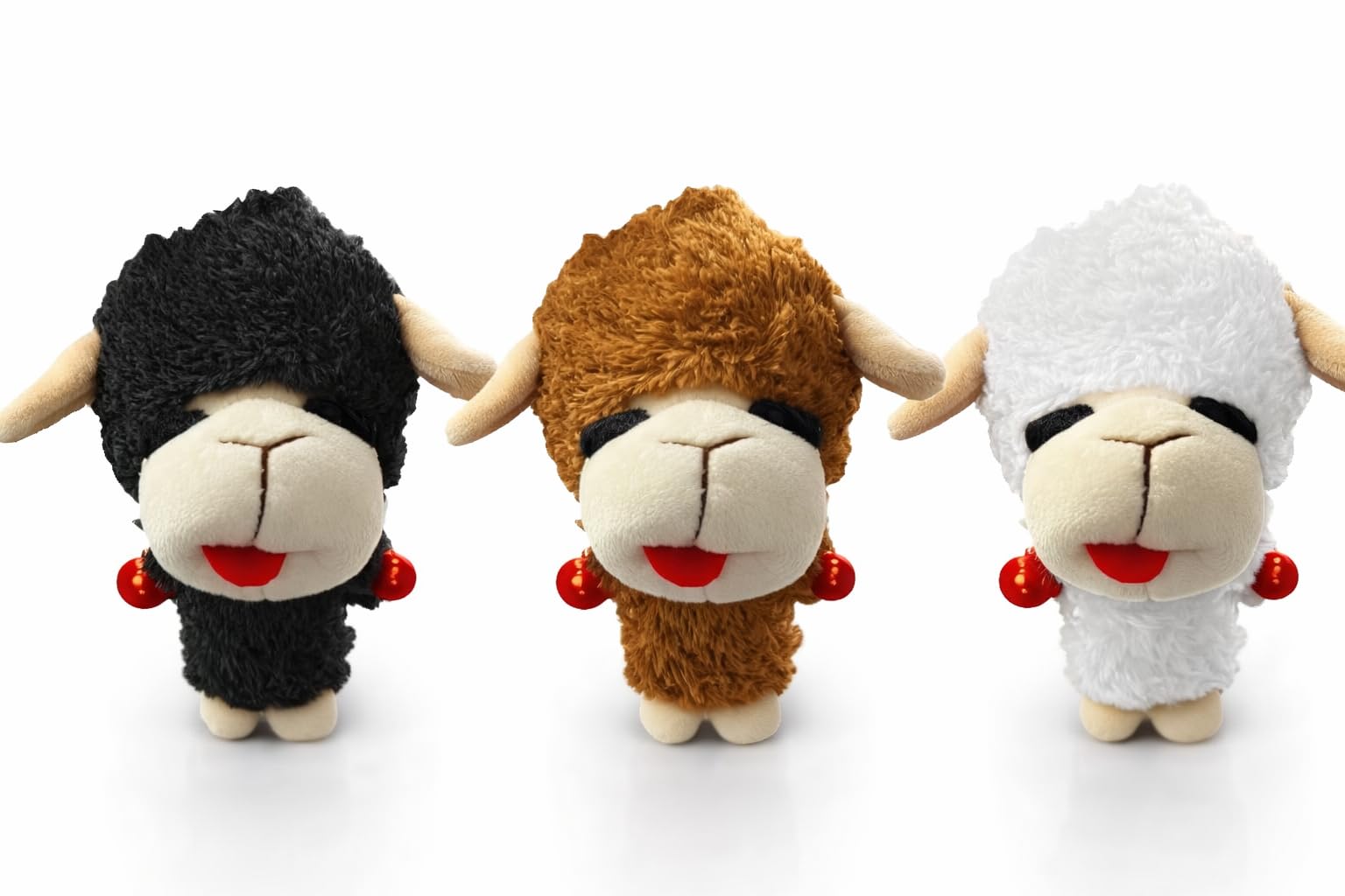 Multipet Knobby Noggins Lamb Chop Dog Toys | Lambchop Knobby Noggins Pet Toy | Squeaky Dog Toy Plush | 5 | Officially Licensed |