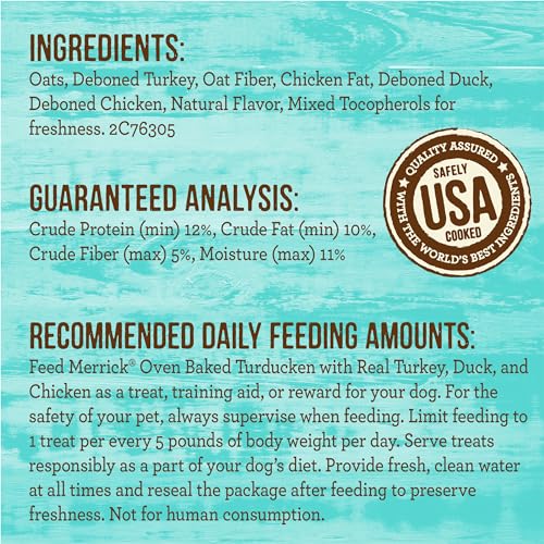 Merrick Oven Baked Turducken Dog Treats - 11 oz