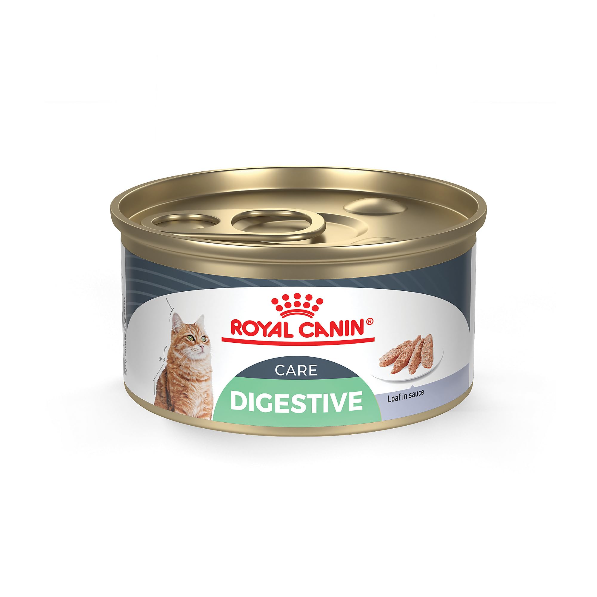 Royal Canin Feline Care Nutrition Digest Sensitive Loaf in Sauce Canned Cat Food, 3 oz., Case of 24