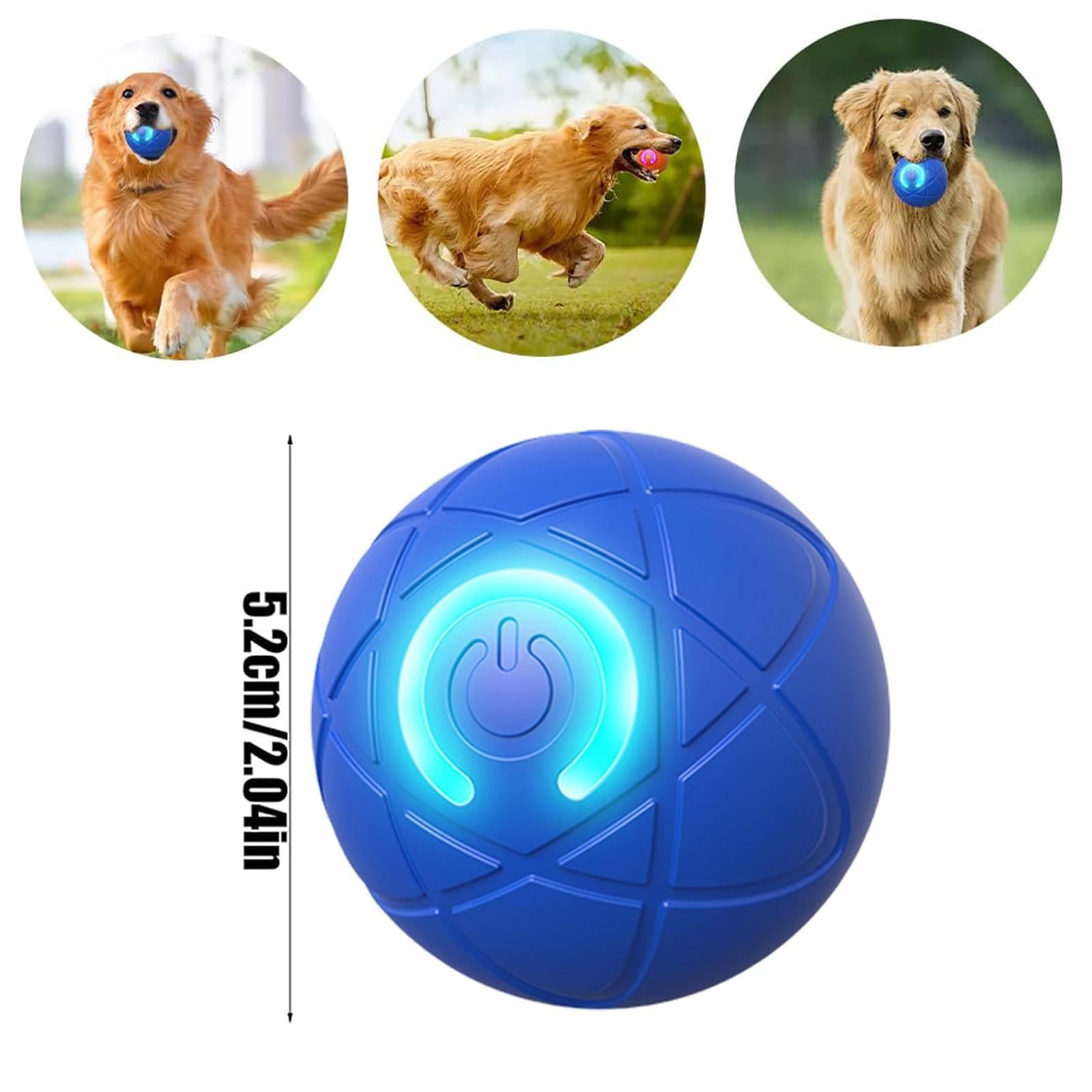 RHZGO 2PCS Shaky Ball Toy for Dogs, 2025 New Shaking Dog Ball Toy, Shake Ball Dog Toy, Automatic Moving Dog Toy Ball, Interactiv