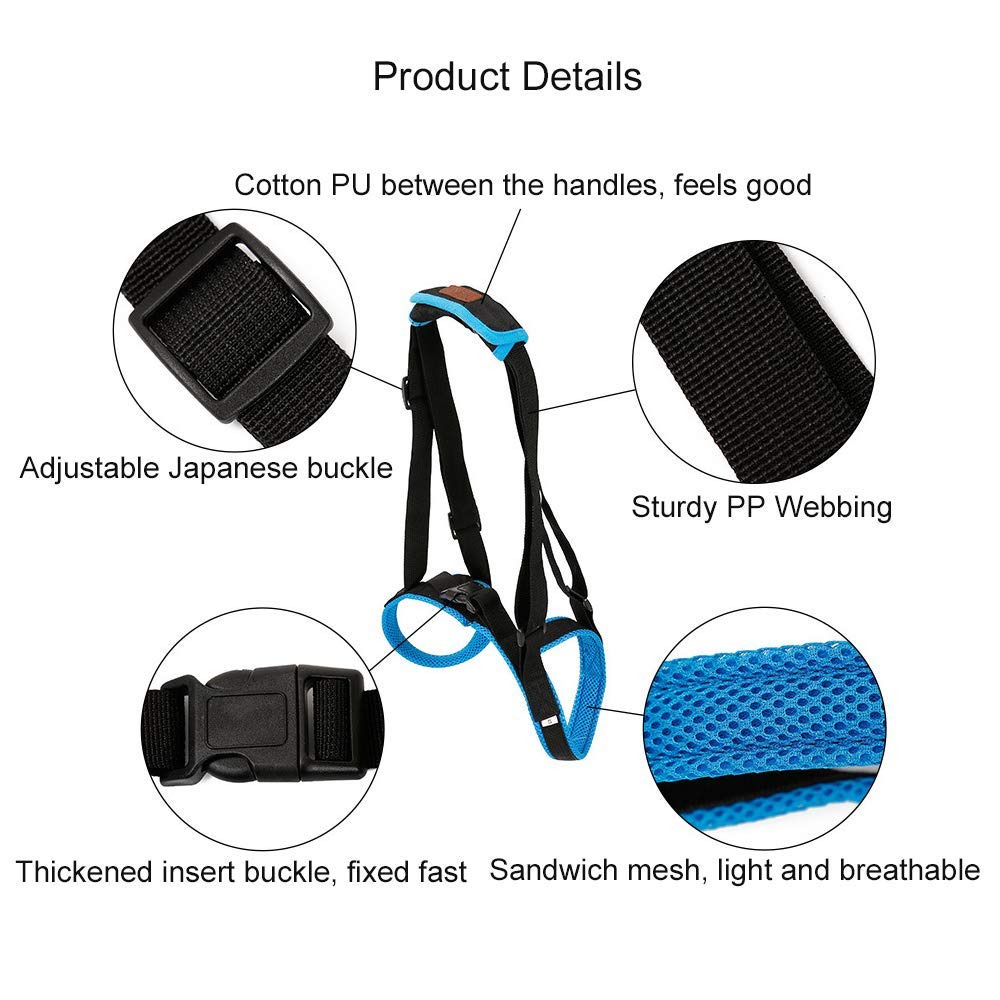 Dog Lift Harness Dog Lift Support Harness, Dog Sling For Large Dogs Hind Leg Support Soft Dog Support Harness For Back Legs, Adjustable Hip Support Harness For Senior, Disabled, Injured Dog
