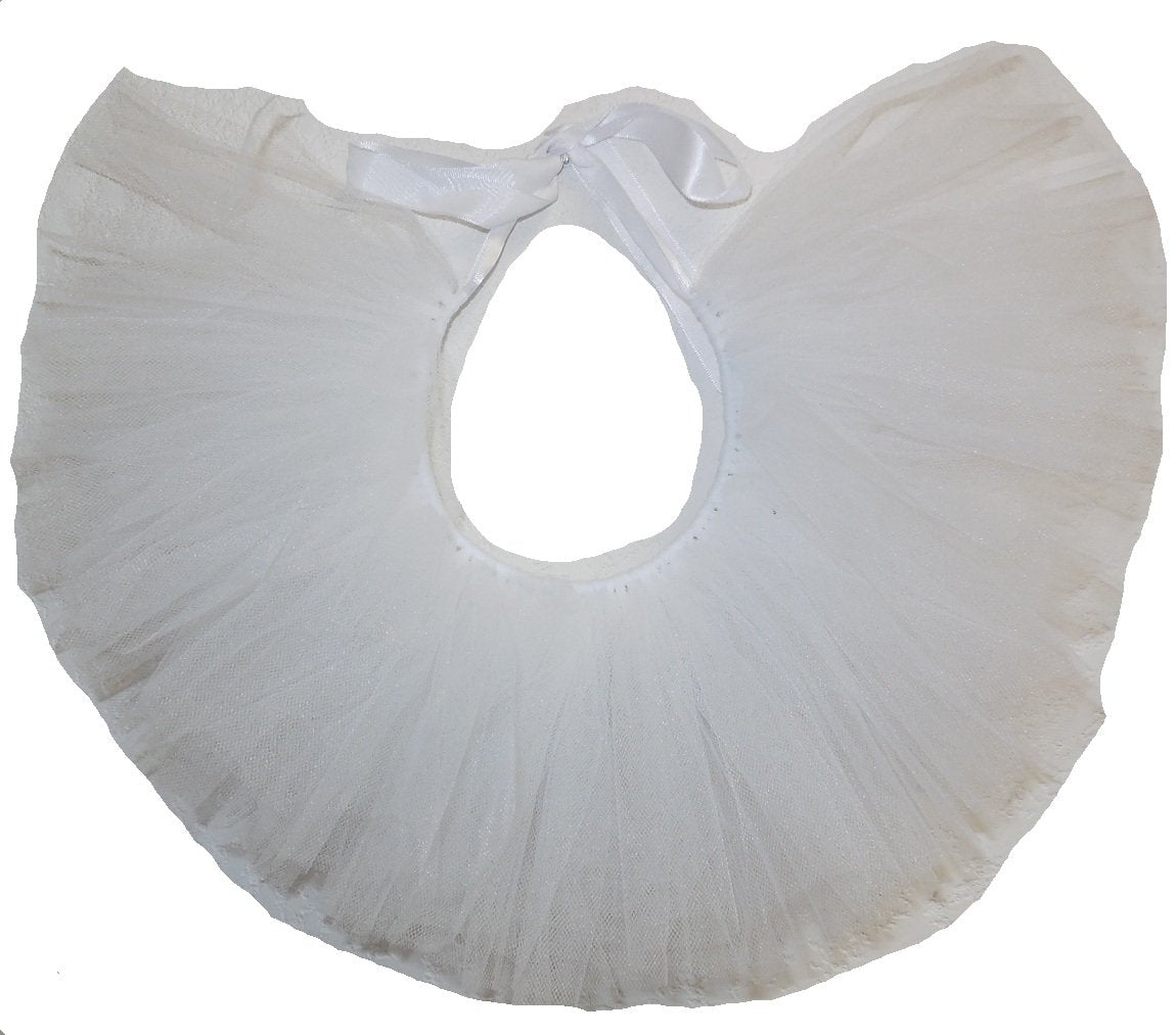 Pawpatu Handcrafted In Usa White Tulle Tutu For Small Dogs