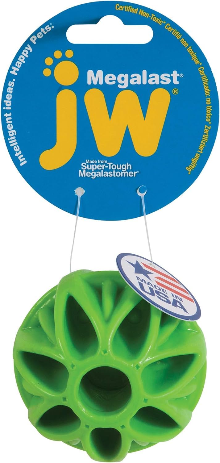 JW Pet Medium Megalast Ball Dog Toy 2-Pack