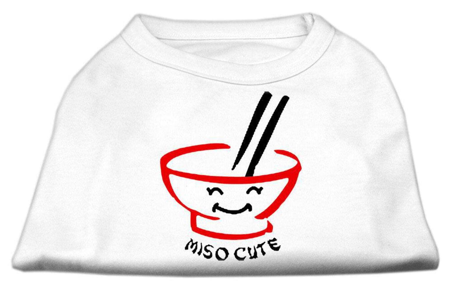 Mirage Pet Products 14-Inch Miso Cute Screen Print Shirts for Pets, Large, White