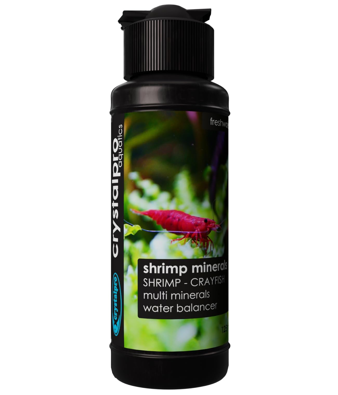 Crystalpro Shrimp Minerals 4.2 Oz - Liquid Aquarium Salt & Trace Elements for Freshwater Shrimp Tanks - Supports Caridina & Neoc