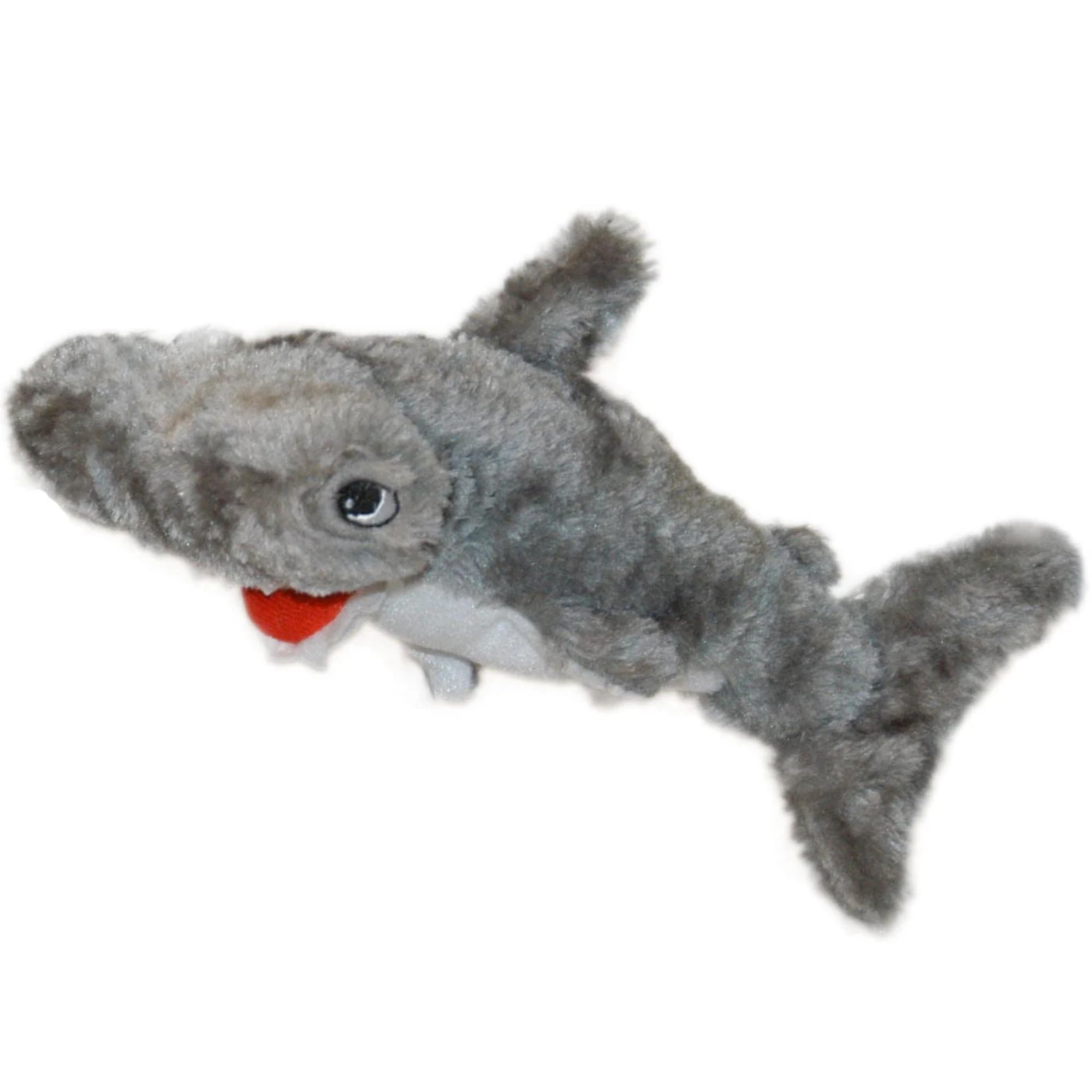 Jeffers Pet Plush Dog Toy With Squeaker, Hammerhead Shark 8'' - Soft Crinkle Fabric, Safe & Durable, Healthy Fun For Small & Med