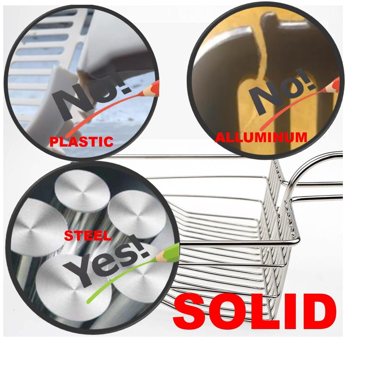 Qualiall All Metal Litter Scoop, Solid Metal Sifter, Cat Litter Scoop Metal Jumbo, Cat Urine Scoop, Litter Scooper With Holder, Litter Scooper Holder, Jumbo Cat Litter Scoop Sifter Scooper Holder