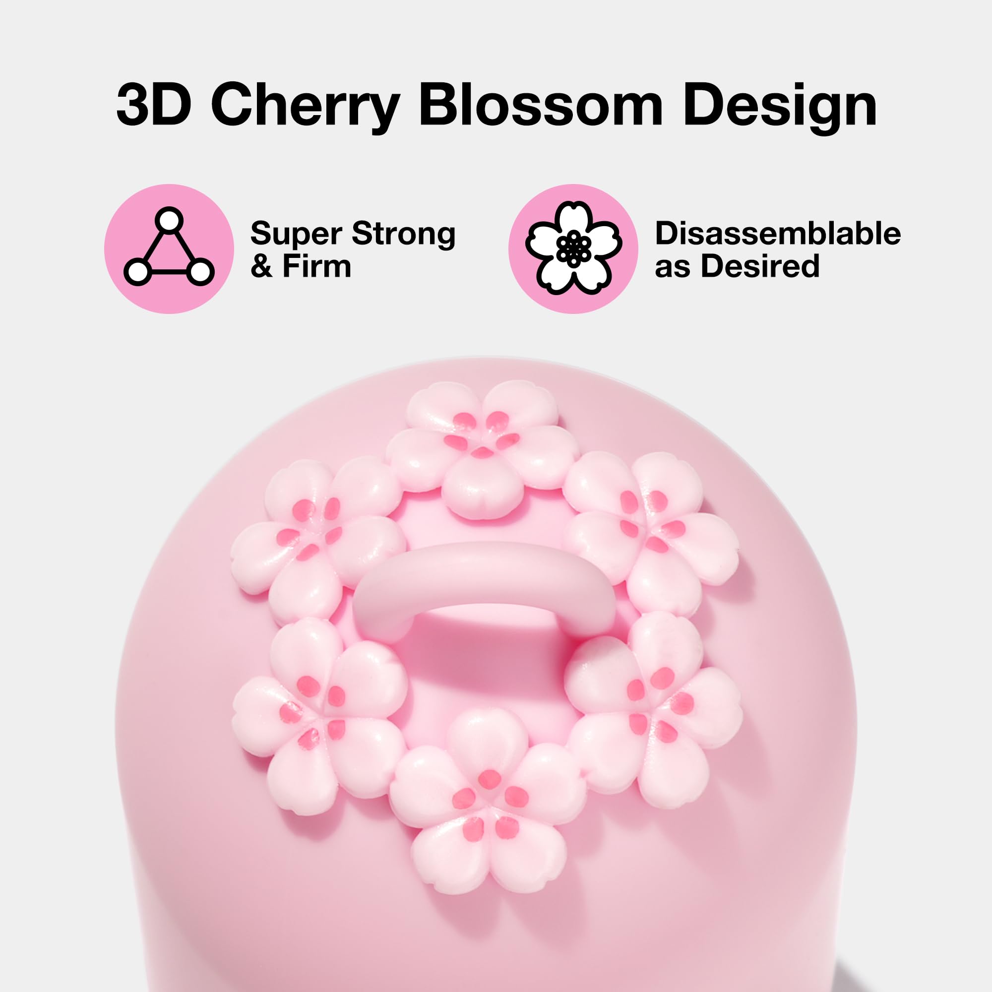 VETRESKA Dog Poop Bag Dispenser with Cherry Blossom Scented Bags, Leak Proof, Extra Thick Waste 1 Count Holder and 105 Bags for