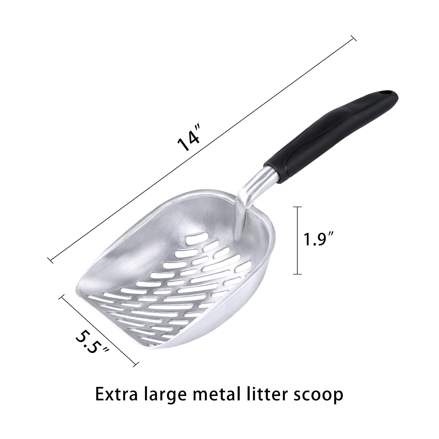 Meexpaws Extra Large Giant Stainless Steel Litter Box For Cats (24            16            6      ) | Non Stick | Odor Control