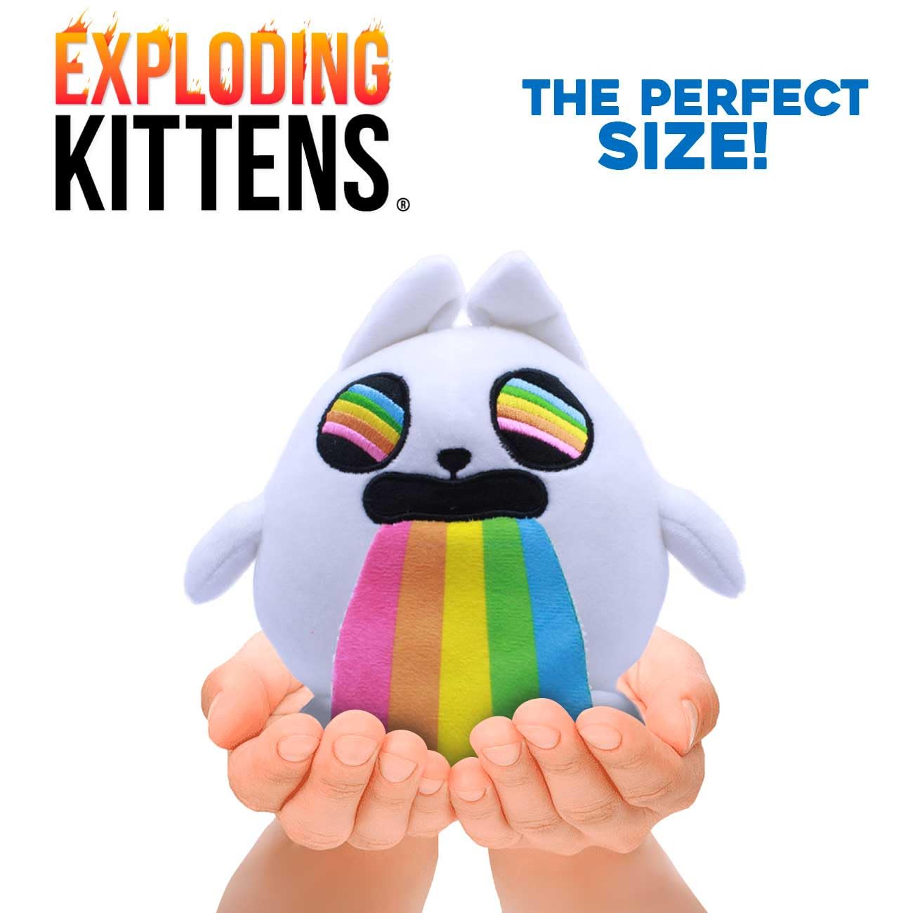 Just Toys Llc Exploding Kittens 6'' Plush (Rainbow Ralphing-Cat)