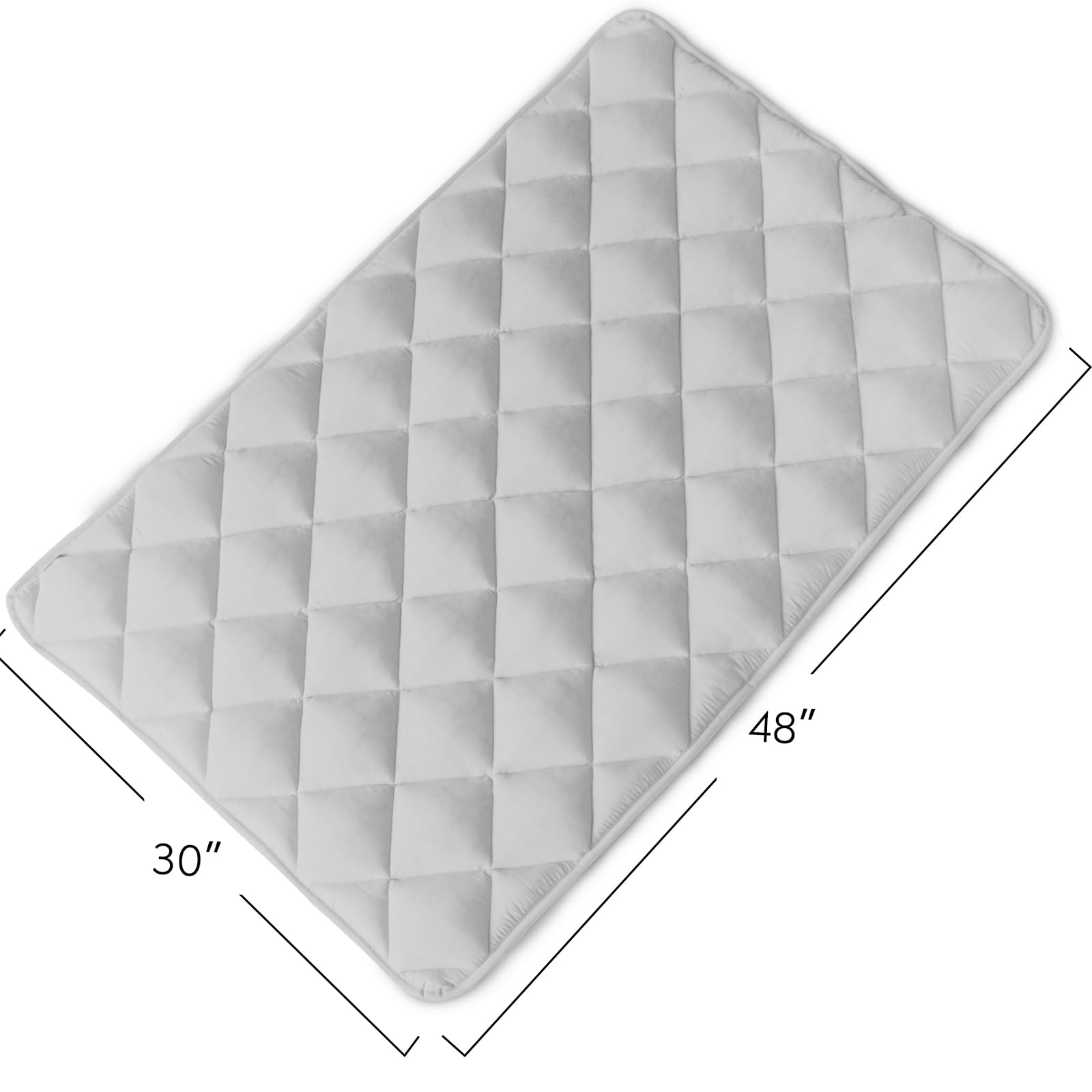 Magik & Kover Dog Crate Pad 2 Pack (48'' X 30''), Soft Dog Crate Mat With Anti-Slip Bottom, Machine Washable Kennel Pad, Fits 48