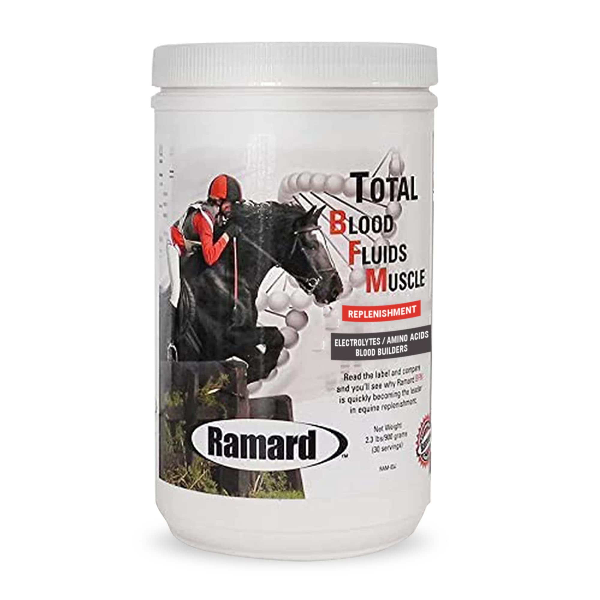 Ramard Muscle Builder & Blood Replenishment for Race Horses - Equine Electrolytes, Blood Builder, Muscle Up, Probiotics - High-P