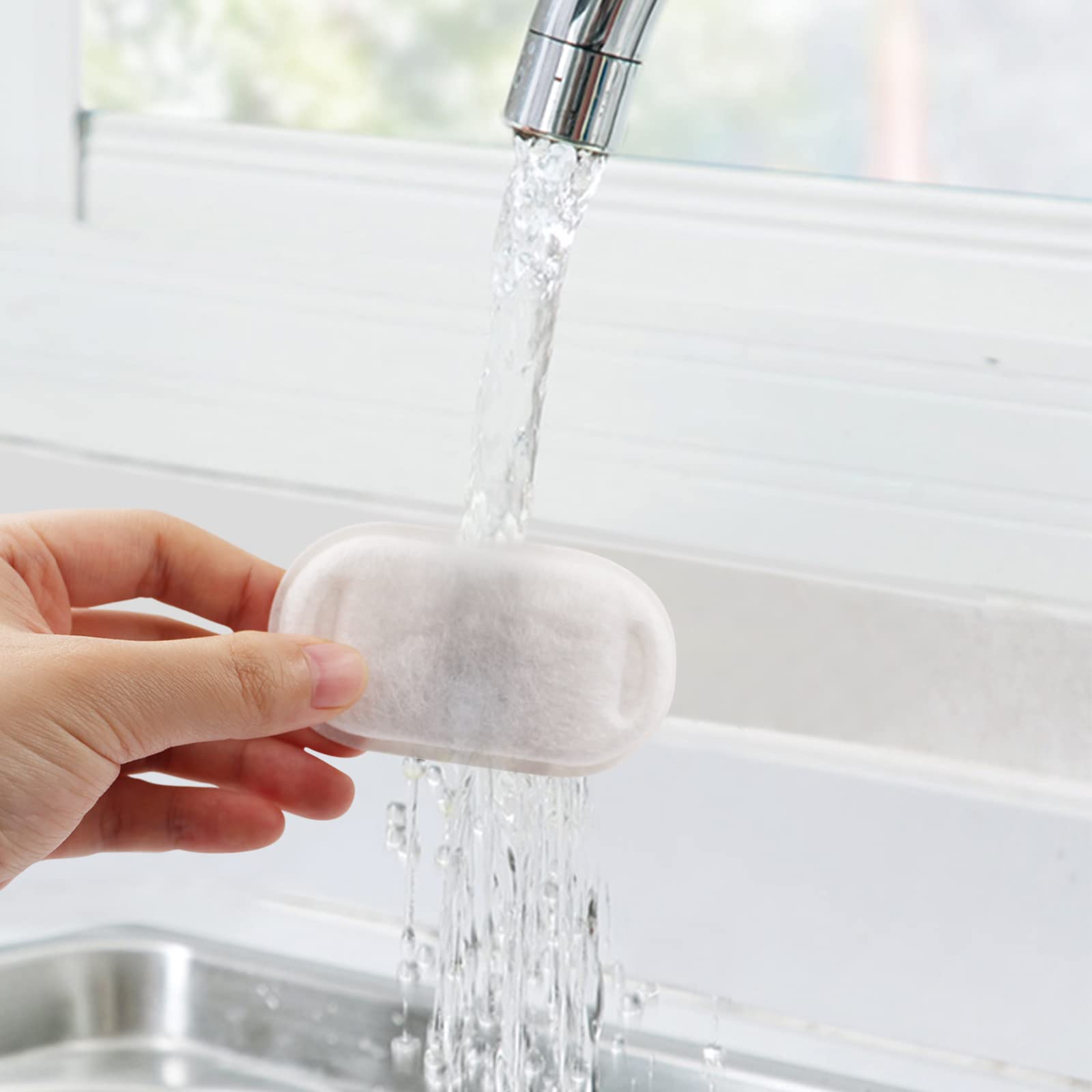 Cat Water Fountain Filters For 108/3.2L& 67Oz/2L Stainless Steel Pet Water Dispenser Fountain Filter Replacement With 8 Sponges