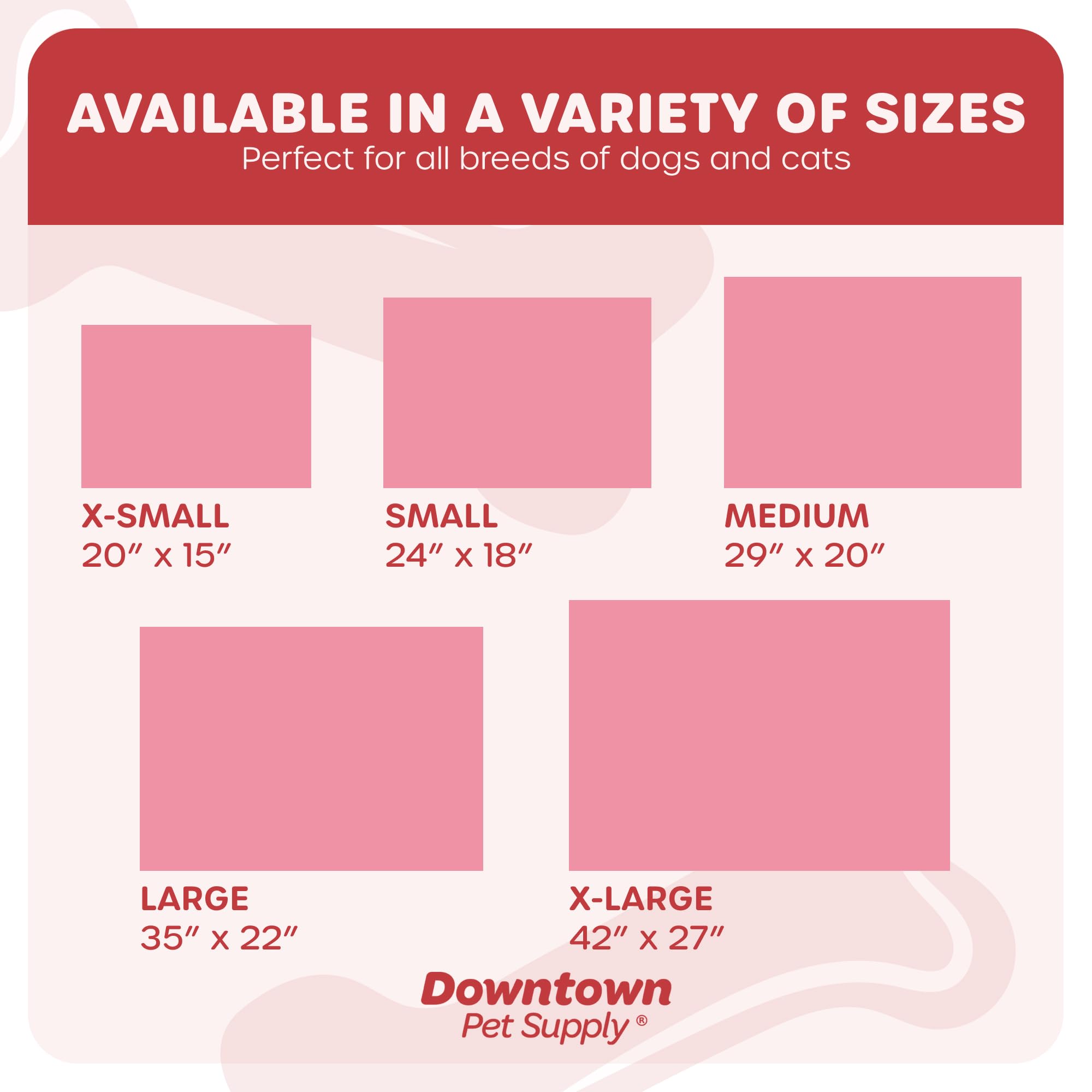 Downtown Pet Supply Dog Crate Pad, X-Large, 42 X 27, Dark And Light Pink, Waterproof, Ripstop Nylon Fabric, Chew Proof, Machine