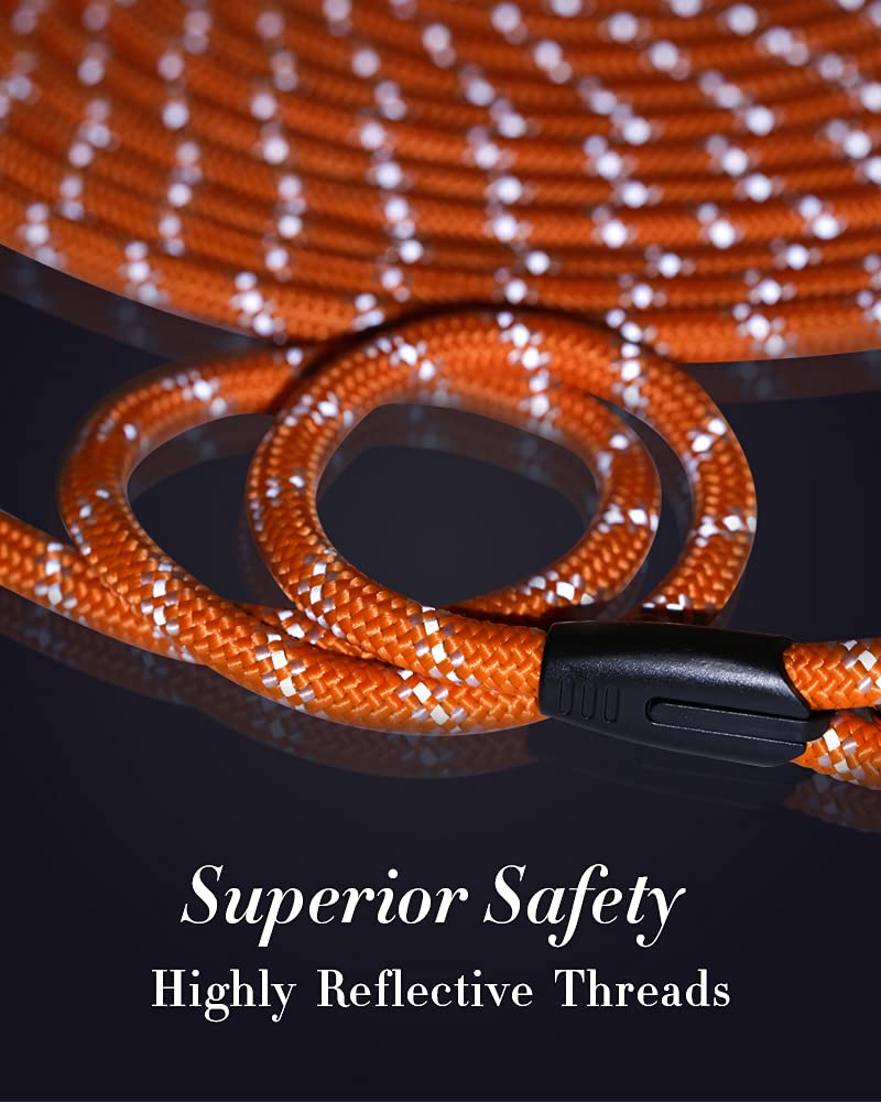 Long Dog Leash For Dog Training 10Ft 16Ft/30Ft/50Ft/100Ft, Reflective Threads Rope Check Cord Dog Leash, Heavy Duty Dog Lead For Large Medium Small Dogs Walking Playing, Camping, Or Yard