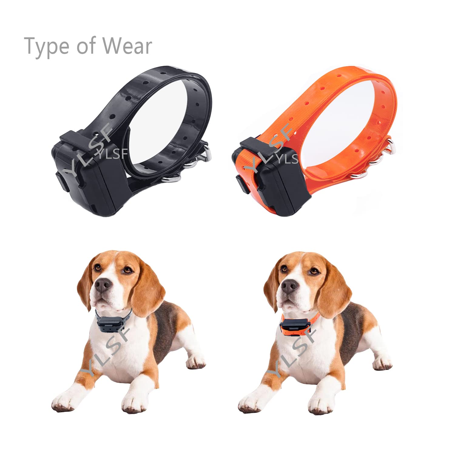 Dog Collar Strap For Most Of Electronic Training Shock Collar Receivers-Adjustable Durable Waterproof Odorless 3/4 Inch Collar R
