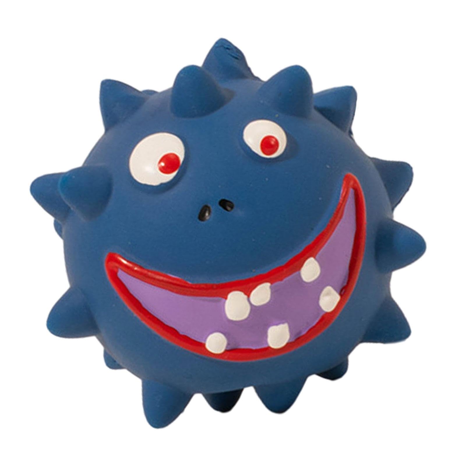 UJEAVETTE Squeak Latex Dog Toy Cute Squeaky Toy for Small Medium Puppy Dogs Training Blue