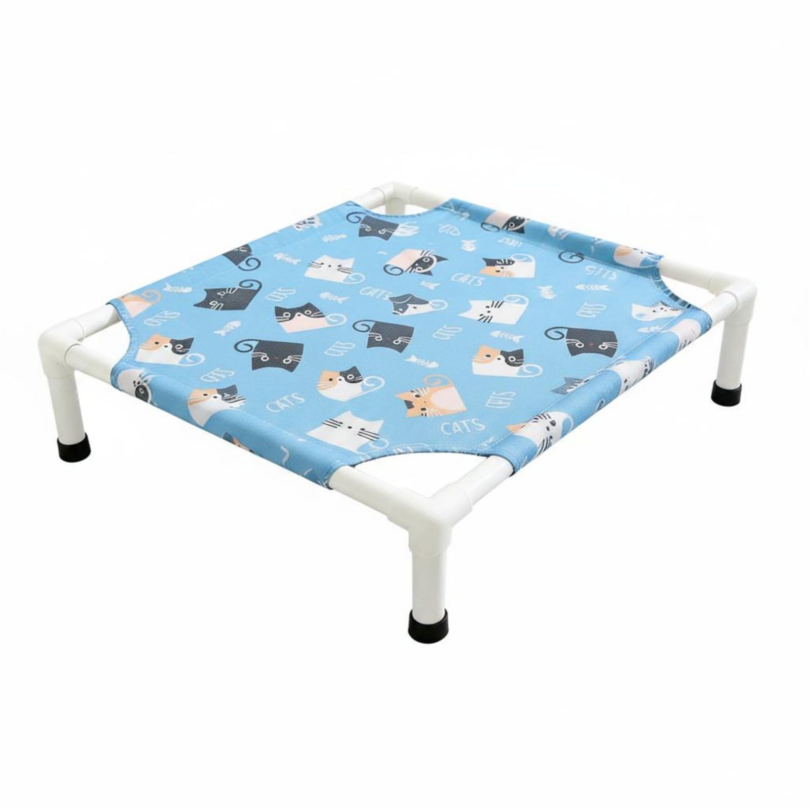 Merishopp Detachable Elevated Dog Bed YearRound Raised Dog Bed Washable Mesh Pet Cot Above the Ground for Small Dogs, L, Fortun