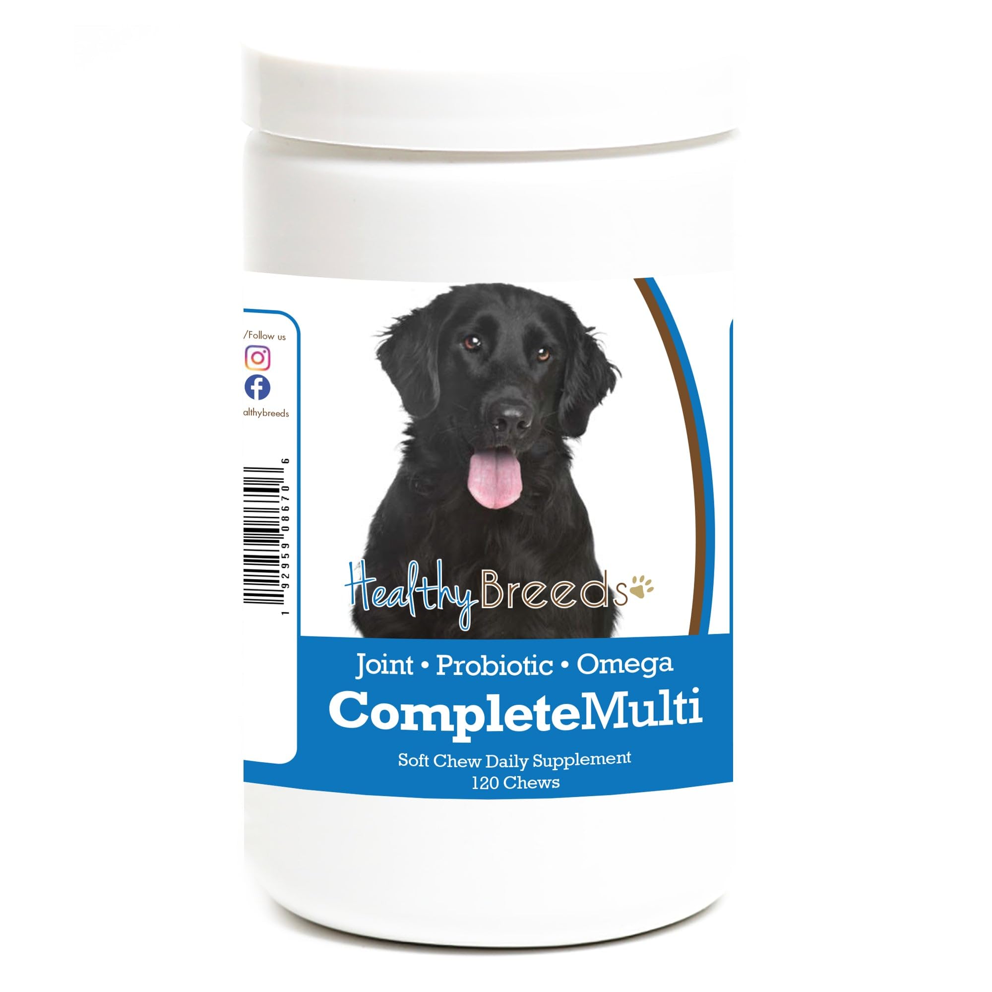 Healthy Breeds Flat Coated Retriever All in One Multivitamin Soft Chew 120 Count
