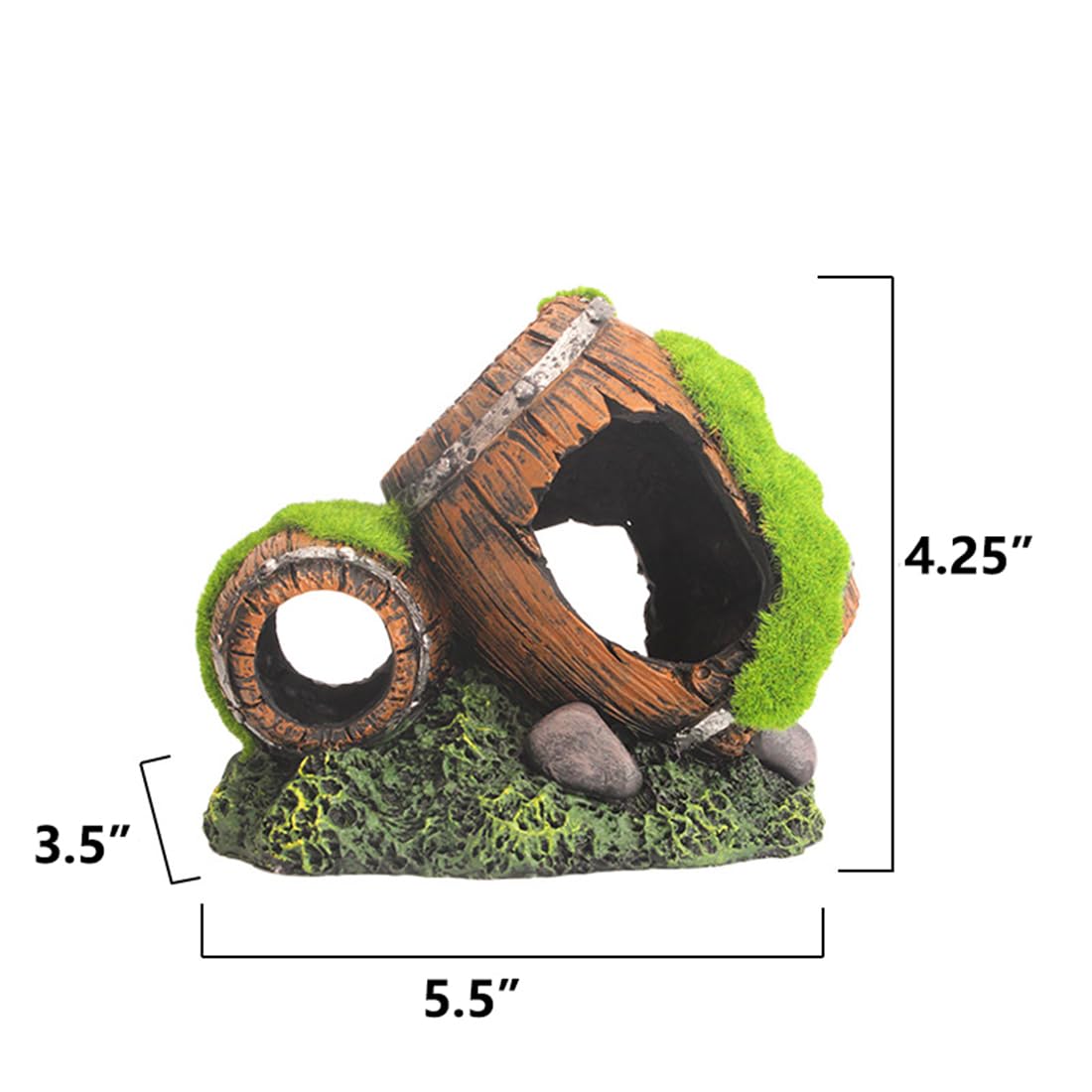 TANOMA Betta Fish Cave Aquarium Hideout, Fish Tank Ornament, Aquarium Tank Decor Accessories