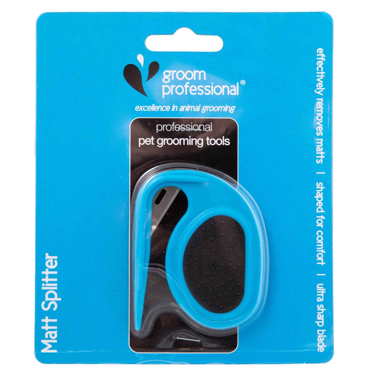 Groom Professional Matt Splitter With Steel Blade - Dematting Tool For Dogs - Effective Dematting For Grooming - Cuts Through Matts & Tangles With Ease - Perfect For Removing Tangles