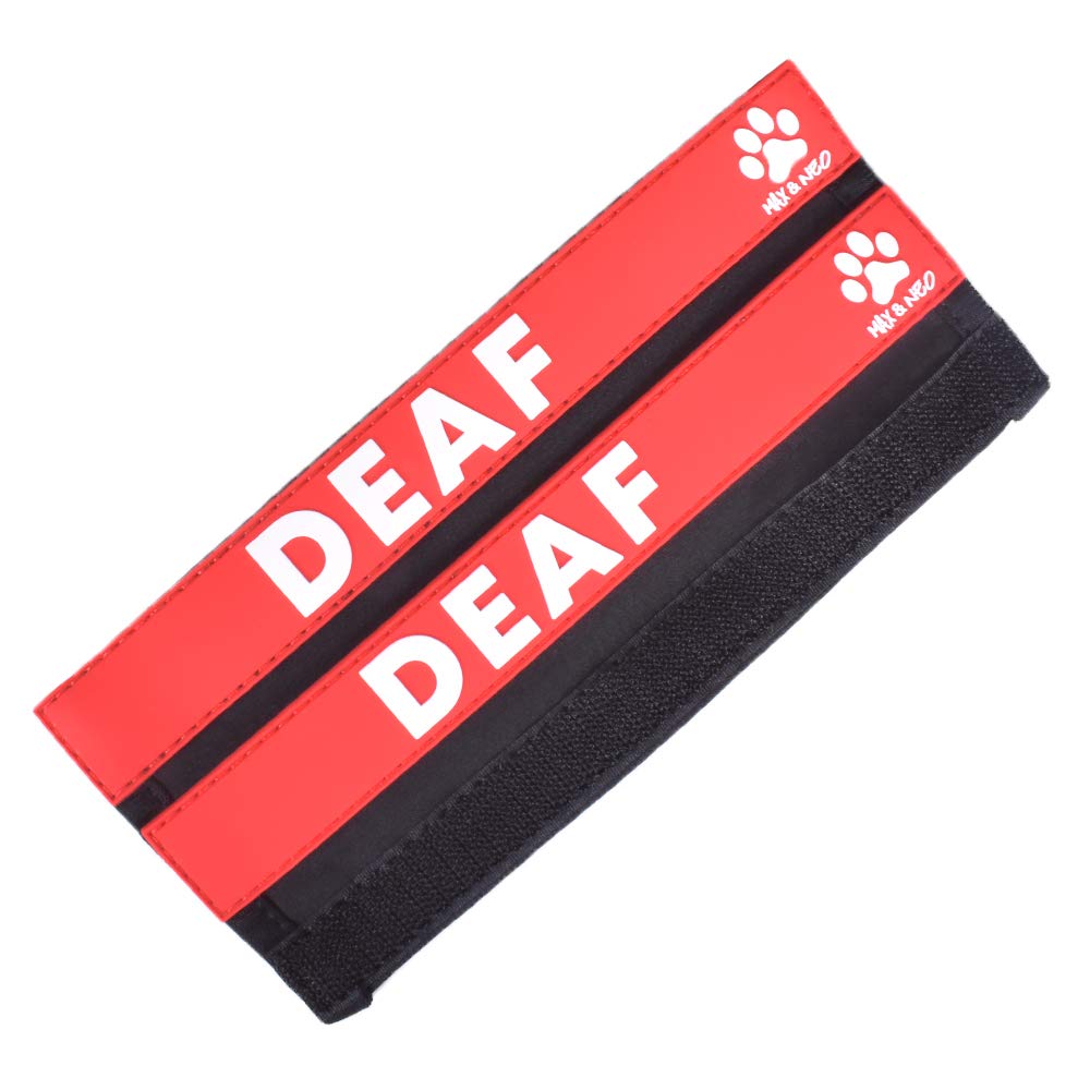 Max And Neo Leash Sleeves Deaf - We Donate 1 For 1 To Dog Rescues For Every Product Sold (2 Sleeves, Deaf)