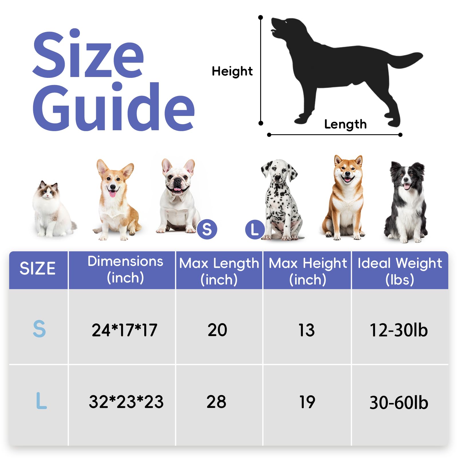 Petprsco Portable Dog Crate - 32 x23 x23  Collapsible Dog Travel Crate for Medium/Large Dogs with Soft Blanket, Foldable Bowl &