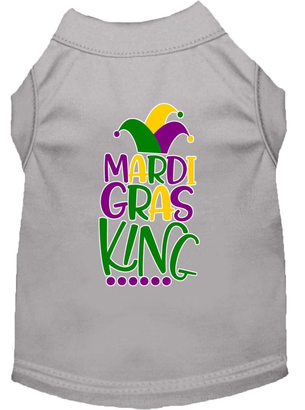 Mirage Pet Product Mardi Gras King Screen Print Mardi Gras Dog Shirt Purple XS