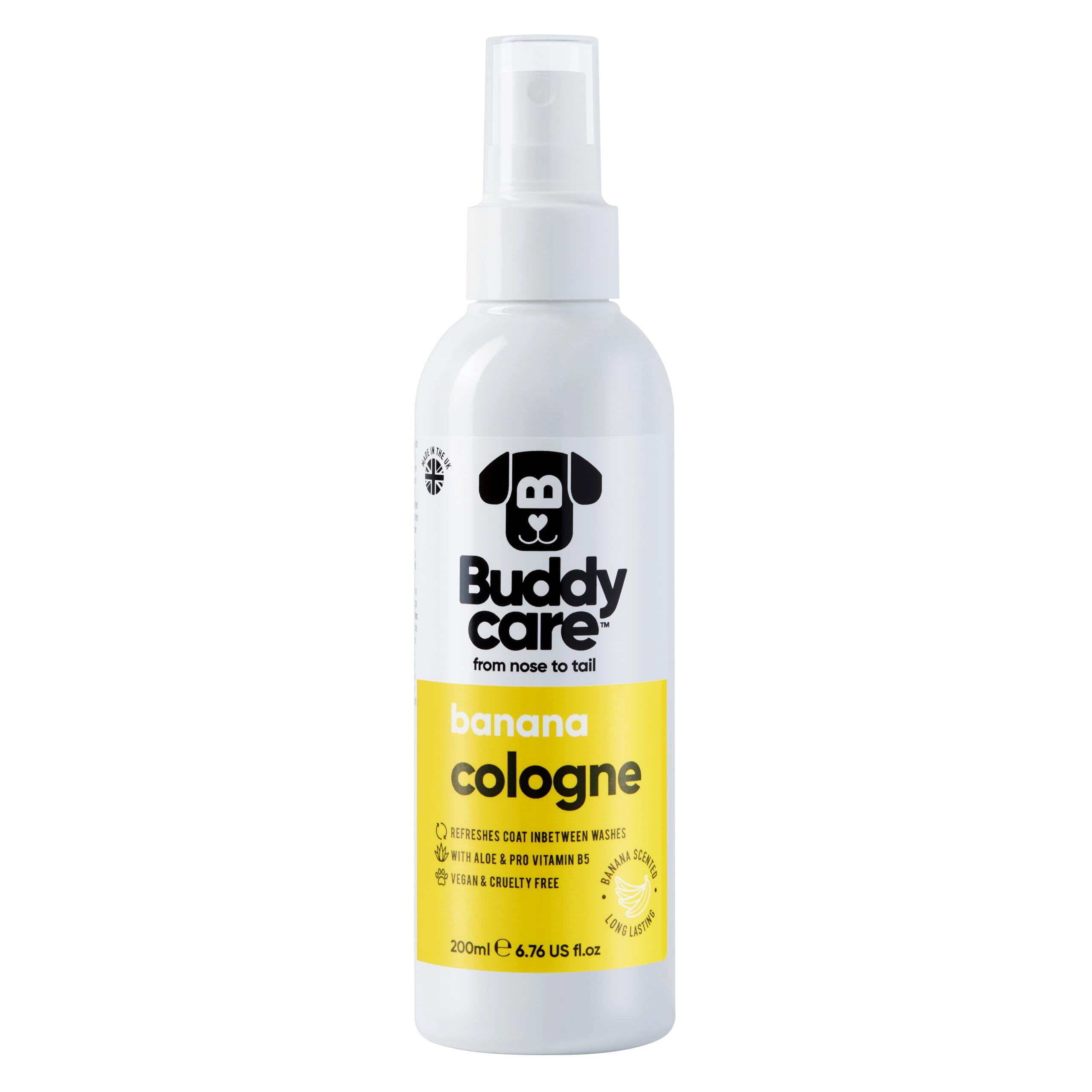 Buddycare Dog Cologne - Banana - 200Ml - Refreshing And Banana Scented Dog Cologne - Refreshes Between Dog Washes