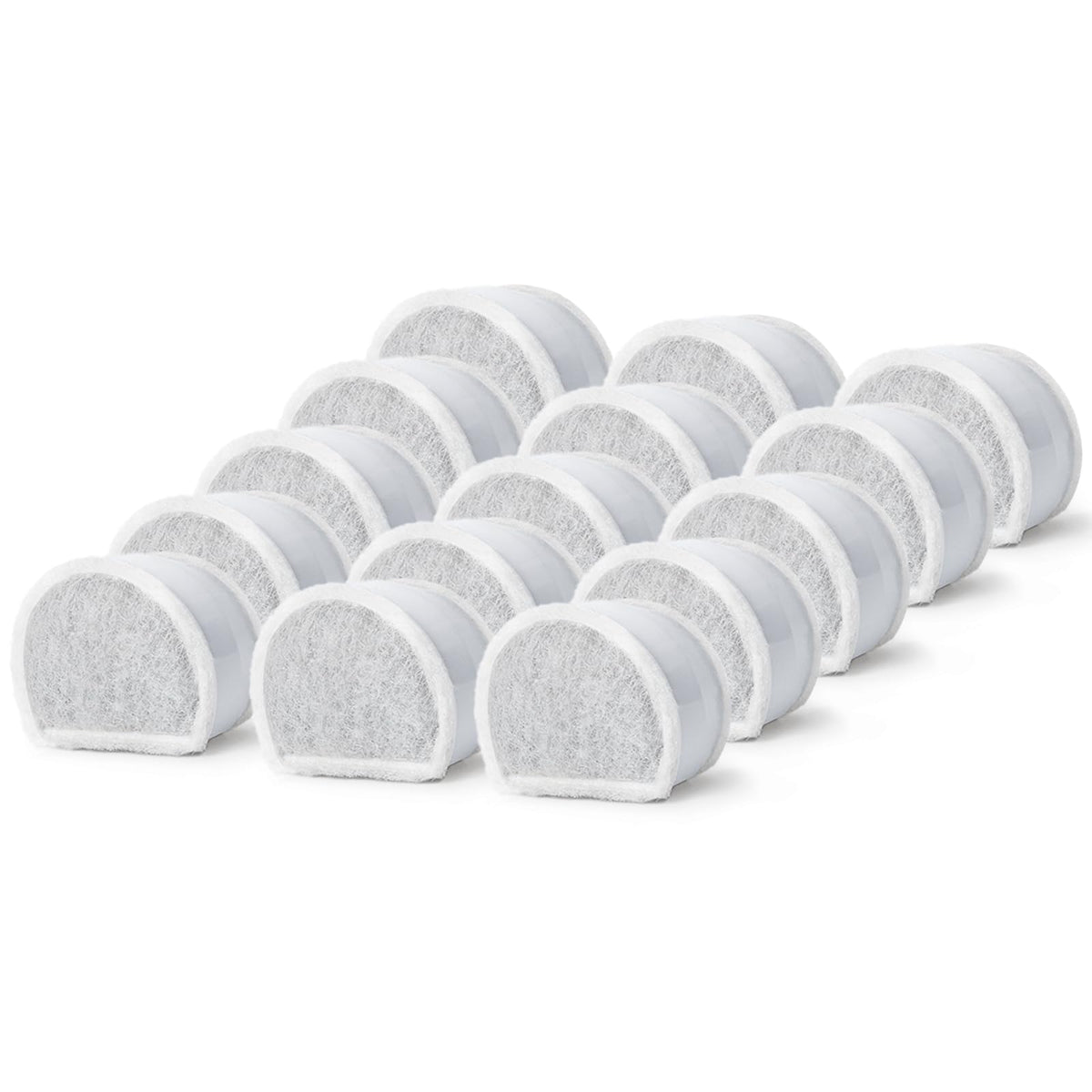xbbwmrs 15 Count Replacement Carbon Filters Compatible with PetSafe Drinkwell Filters, Pet Water Fountain Replacement Cartridges