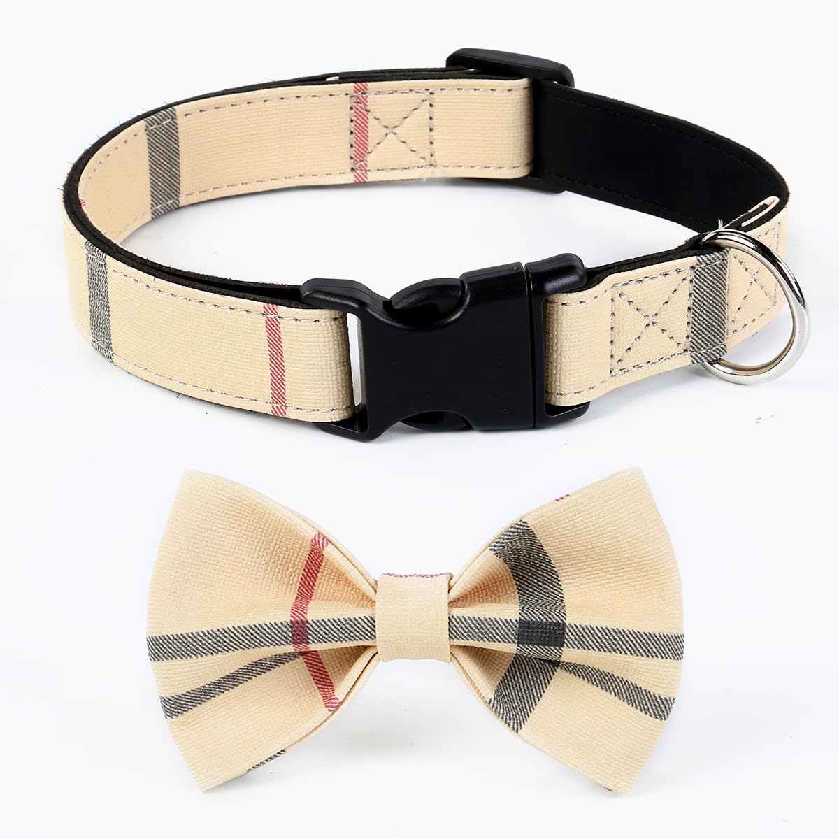 Superbuddy Dog Collar, Adjustable Dog Collar With Bowtie, Pet Collar For Dog Soft Bowtie Dog Collars For Small Medium Large Pet