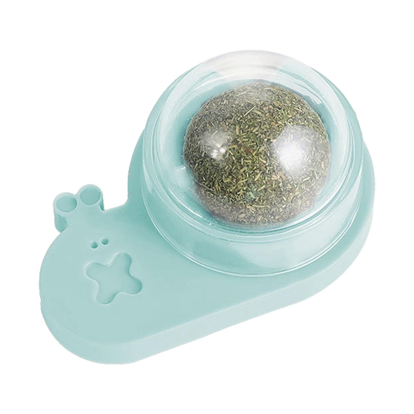 Ujeavette Catnip Ball Toys SelfAdhensive Interactive Teeth Grinding Toy Table Green